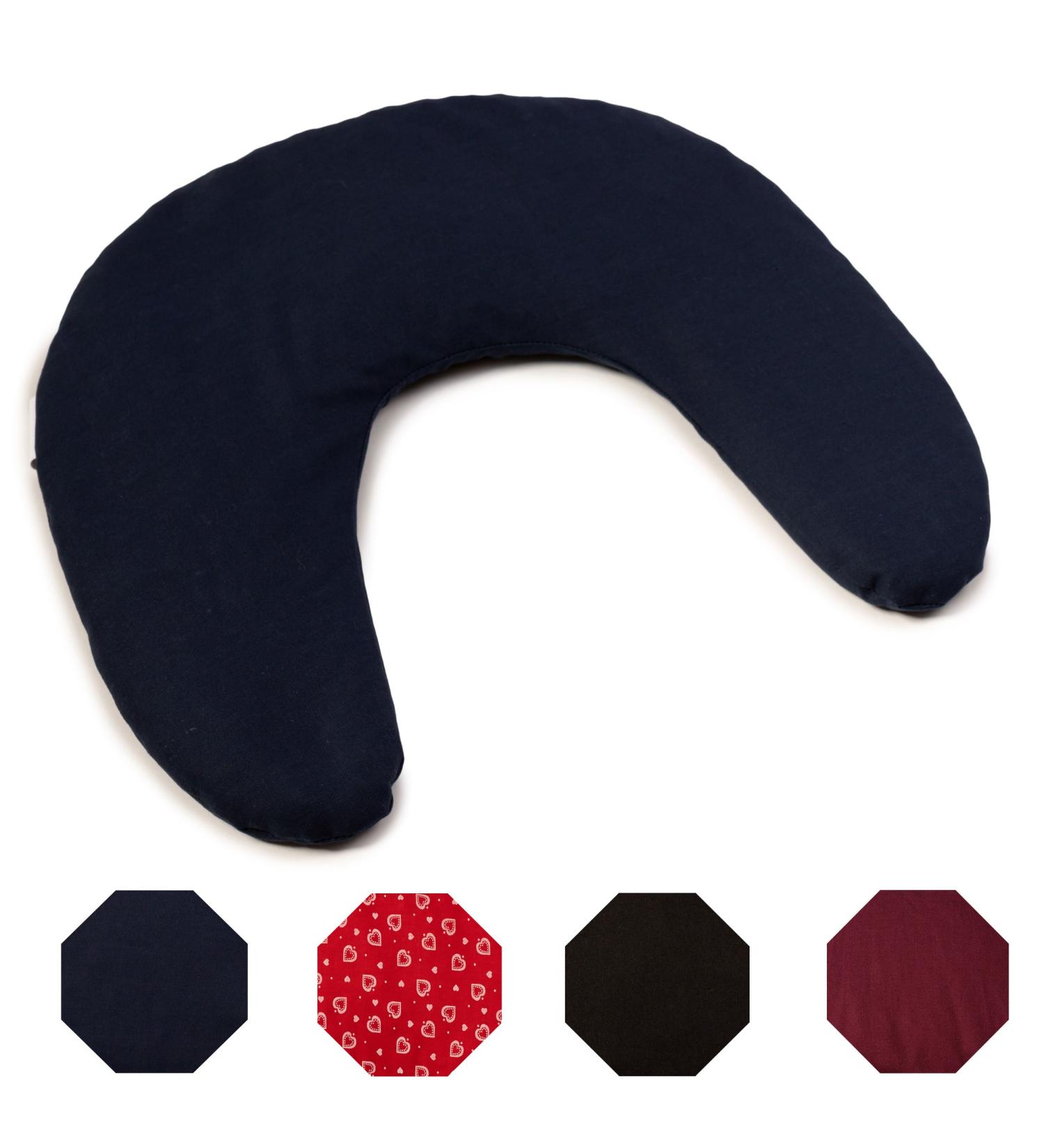 Cherry Stone Neck Pillow 30x33 - Dark Blue Heat Pad | Soothing Comfort for Travel & Relaxation - Buy Online on GoSupps.com