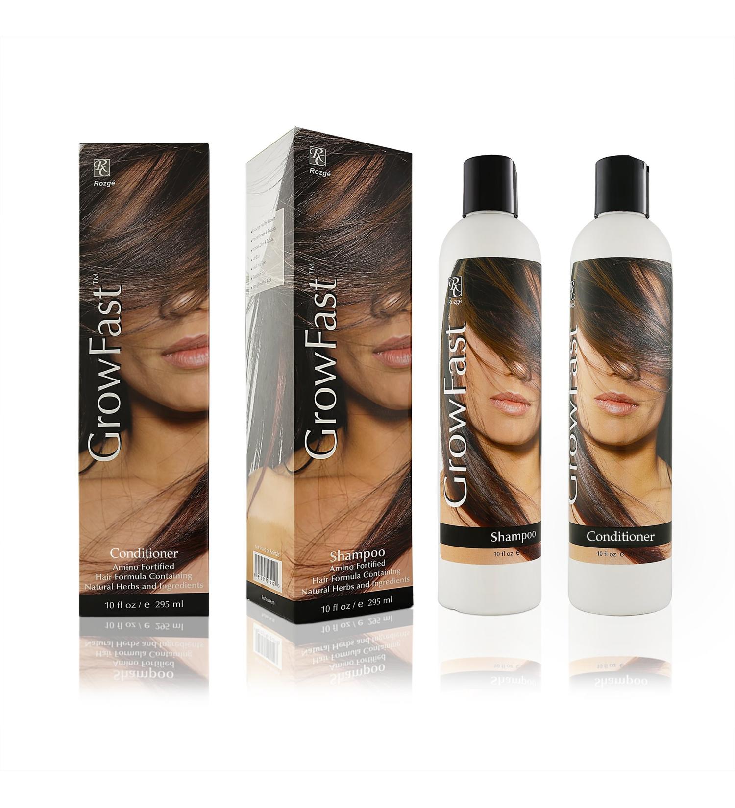 Rozg Cosmeceutical Grow Fast Shampoo & Conditioner Combo for Fast Natural Hair Growth - With Argan, Biotin for Women & Men - Buy Online on GoSupps.com