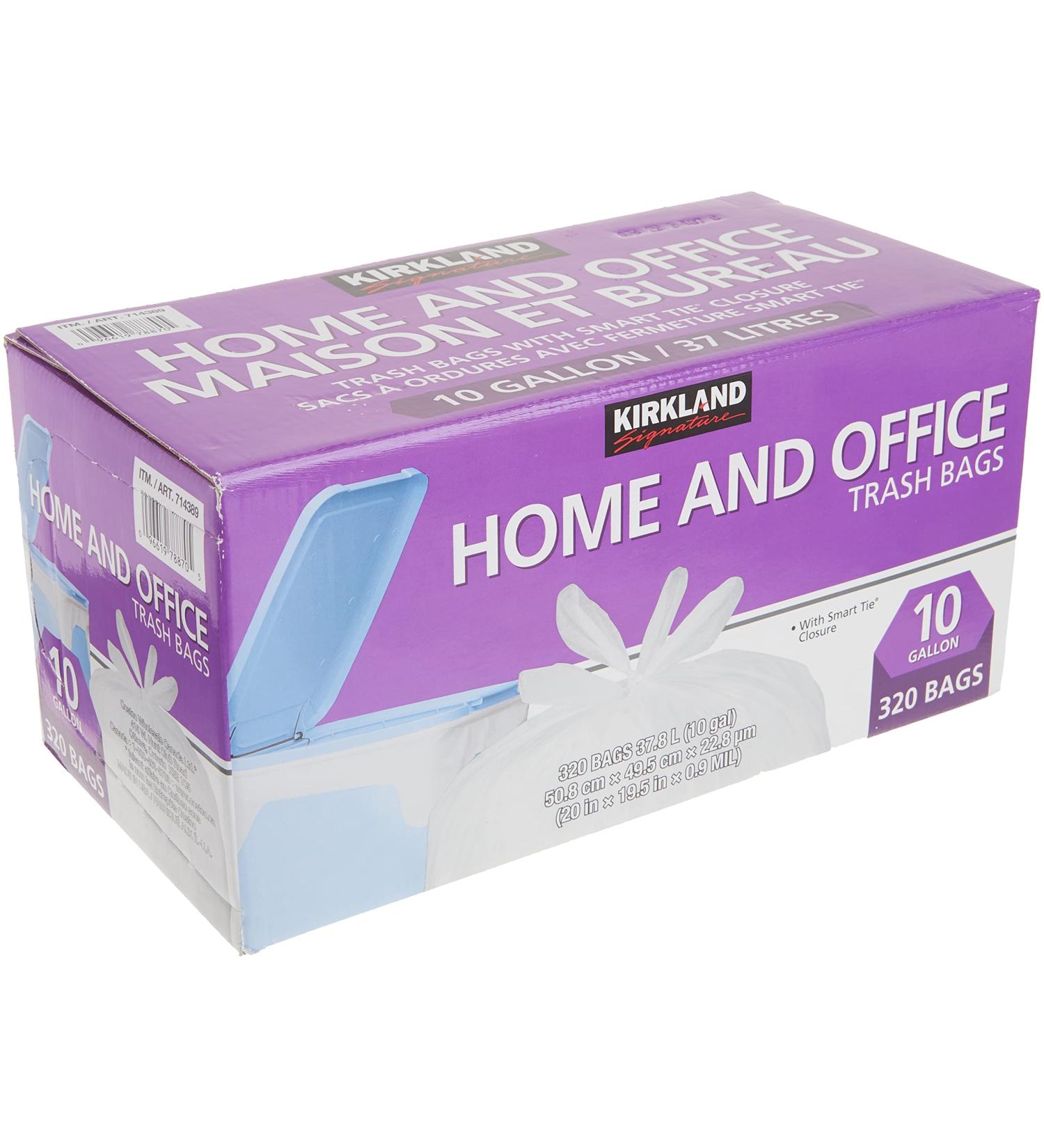 Kirkland Signature Kitchen Bags (Pack of 320 /20 X 19.5 ) 320 Count - Buy Online on GoSupps.com