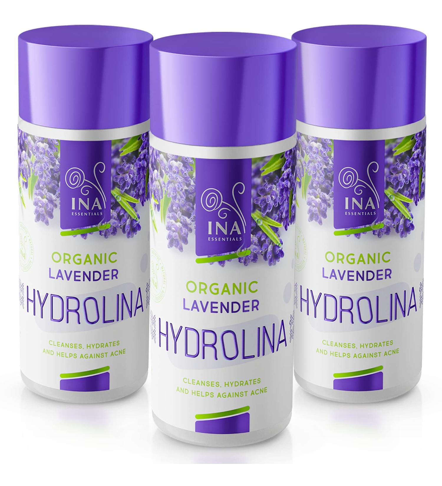 InaEssentials Organic Lavender Water- Hydrolina Anti - Acne Toner for Face and Body Skin Care Hydrolat - Buy Online on GoSupps.com