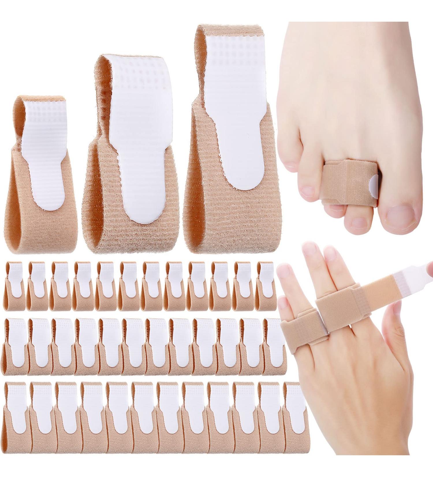 Konohan 36 Pcs Toe Wraps & Straighteners - 3 Sizes, Cushioned Bandages for Hammer Toes, Broken Toes, Crooked Toes, Trigger Finger - Buy Online on GoSupps.com