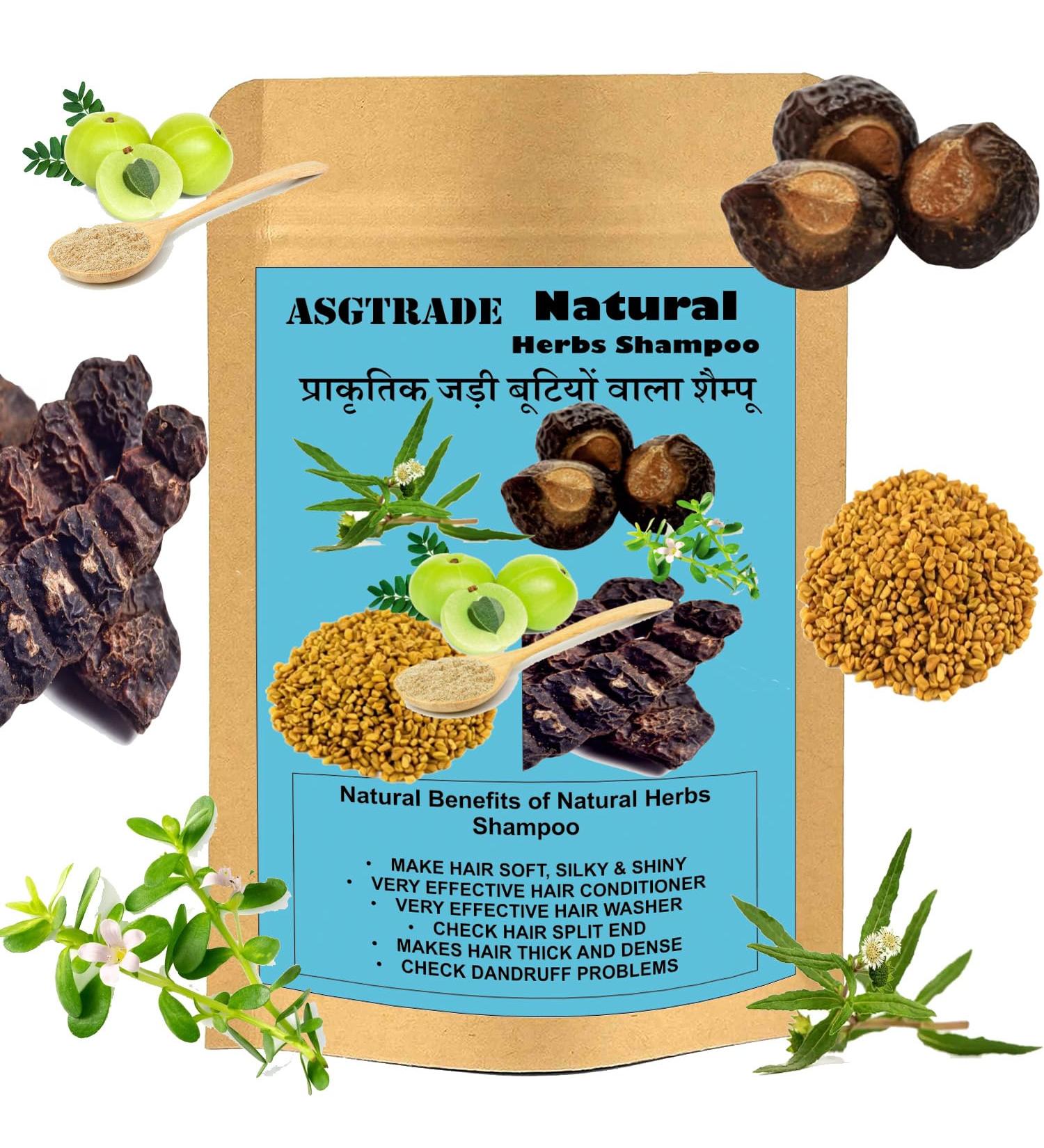 Natural Organic Hair Shampoo with Amla Reetha & Shikakai - Reduce Hair Fall & Dandruff | Hair Growth for Men & Women - Buy Online on GoSupps.com