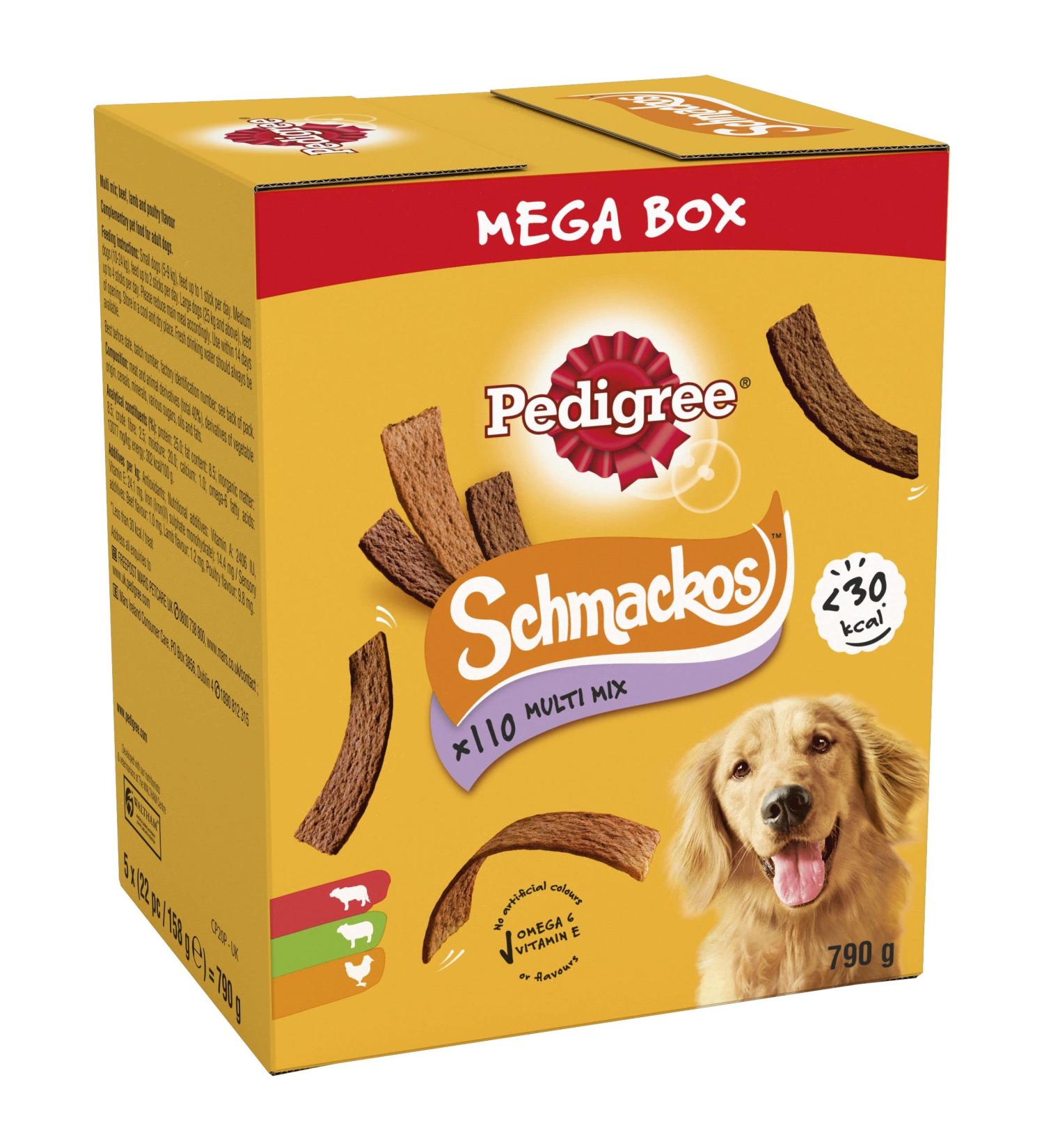 Pedigree Schmackos - Dog Treats Meat Variety 110 Strips - Buy Online on GoSupps.com