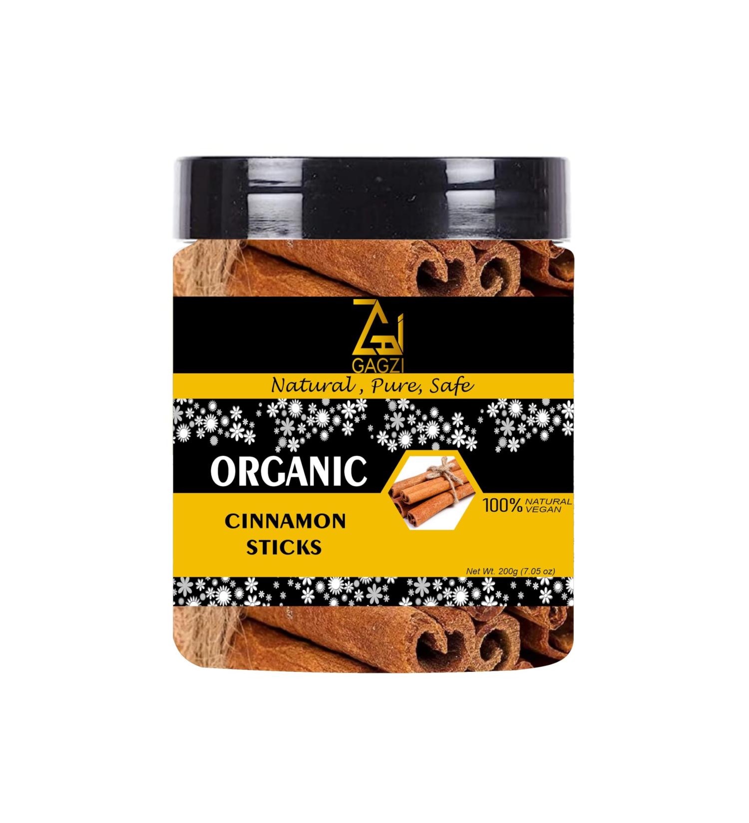 GAGZI All Natural Organic Spices Cinnamon Sticks 150 Gram (Packing May Be Vary) Pack of 1 150 Gram 5.29 oz
