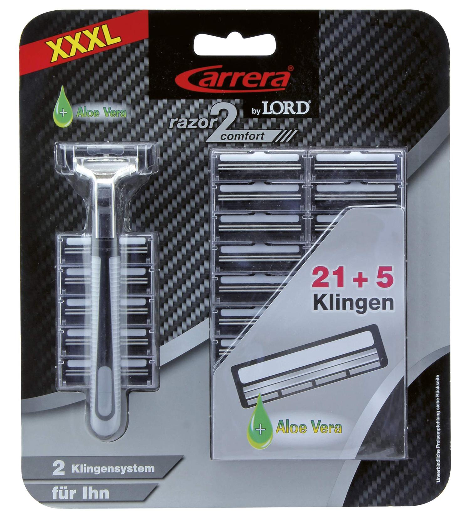 Carrera reusable razor Razor2professional 21 + 5 blades