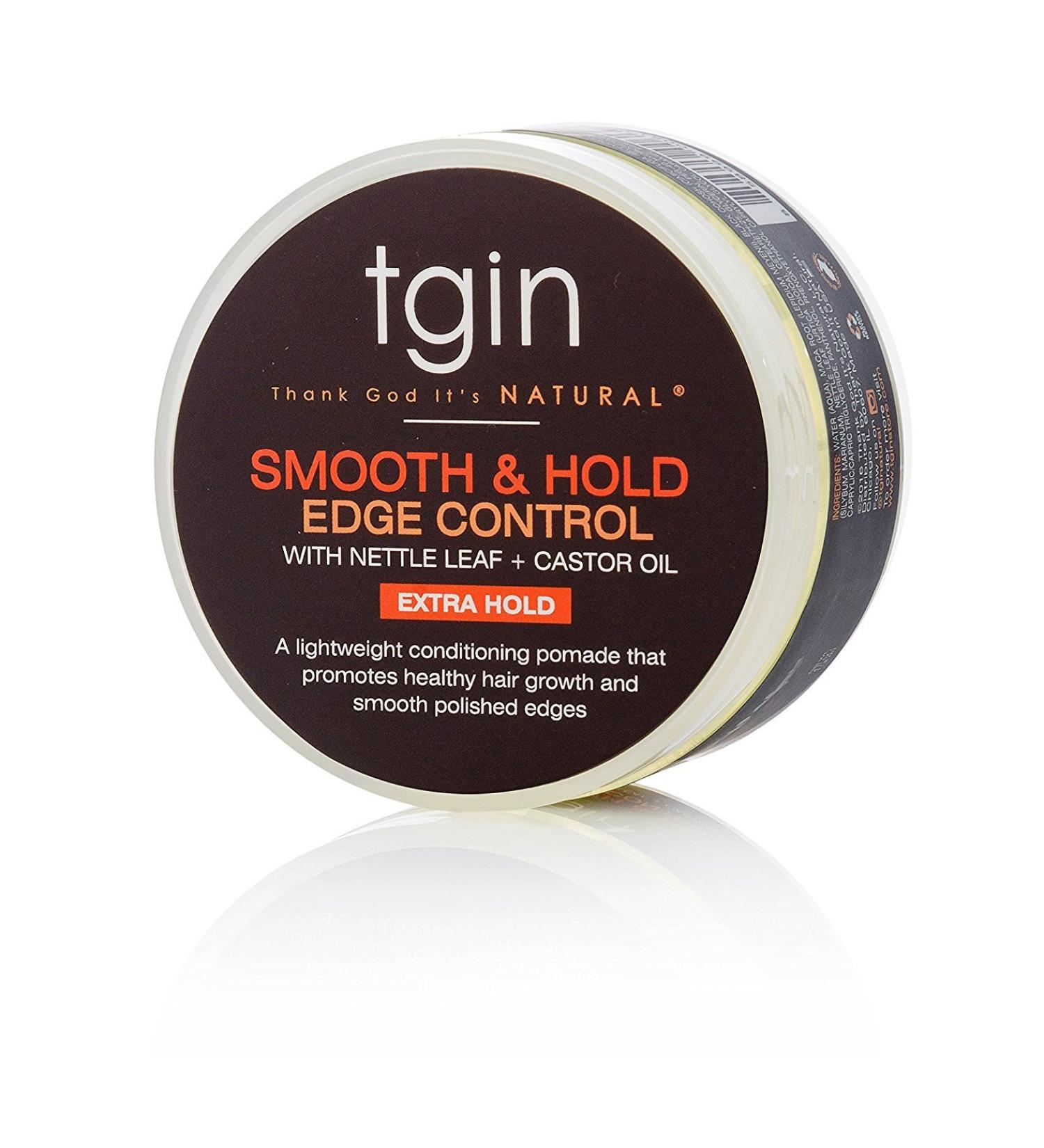 tgin Smooth & Hold Edge Control infused with Honey & Castor Oil for natural hair - Dry Hair - Curly Hair - 4 Oz