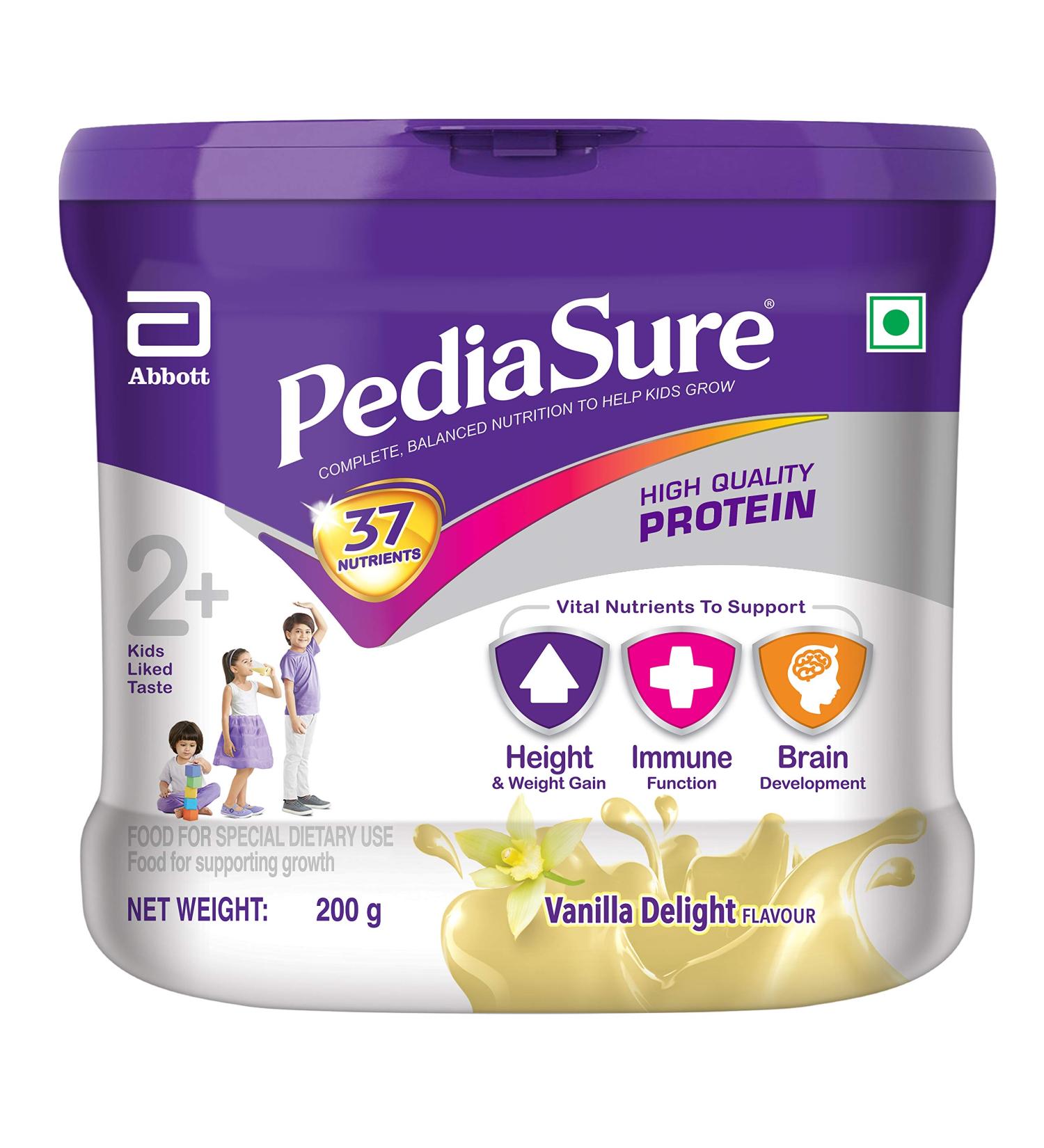 Pediasure Vanilla Delight 200g/7.05oz Plastic Jar | Nutritious Shake for Kids 2-10 Years - Buy Online on GoSupps.com