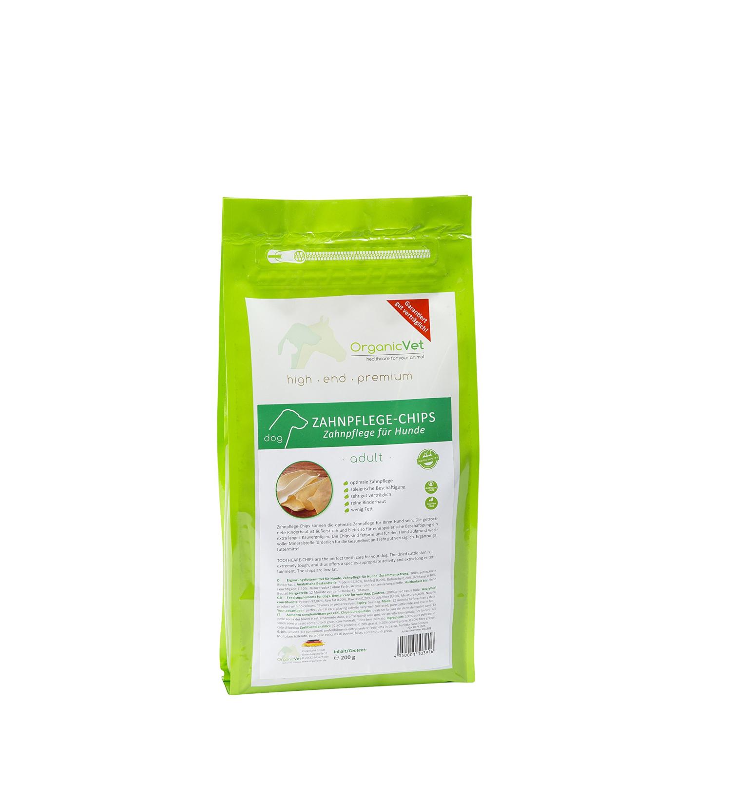 ORGANICVET Dog Chews Dental Care Chips 1 Pack (1 x 500 g) M