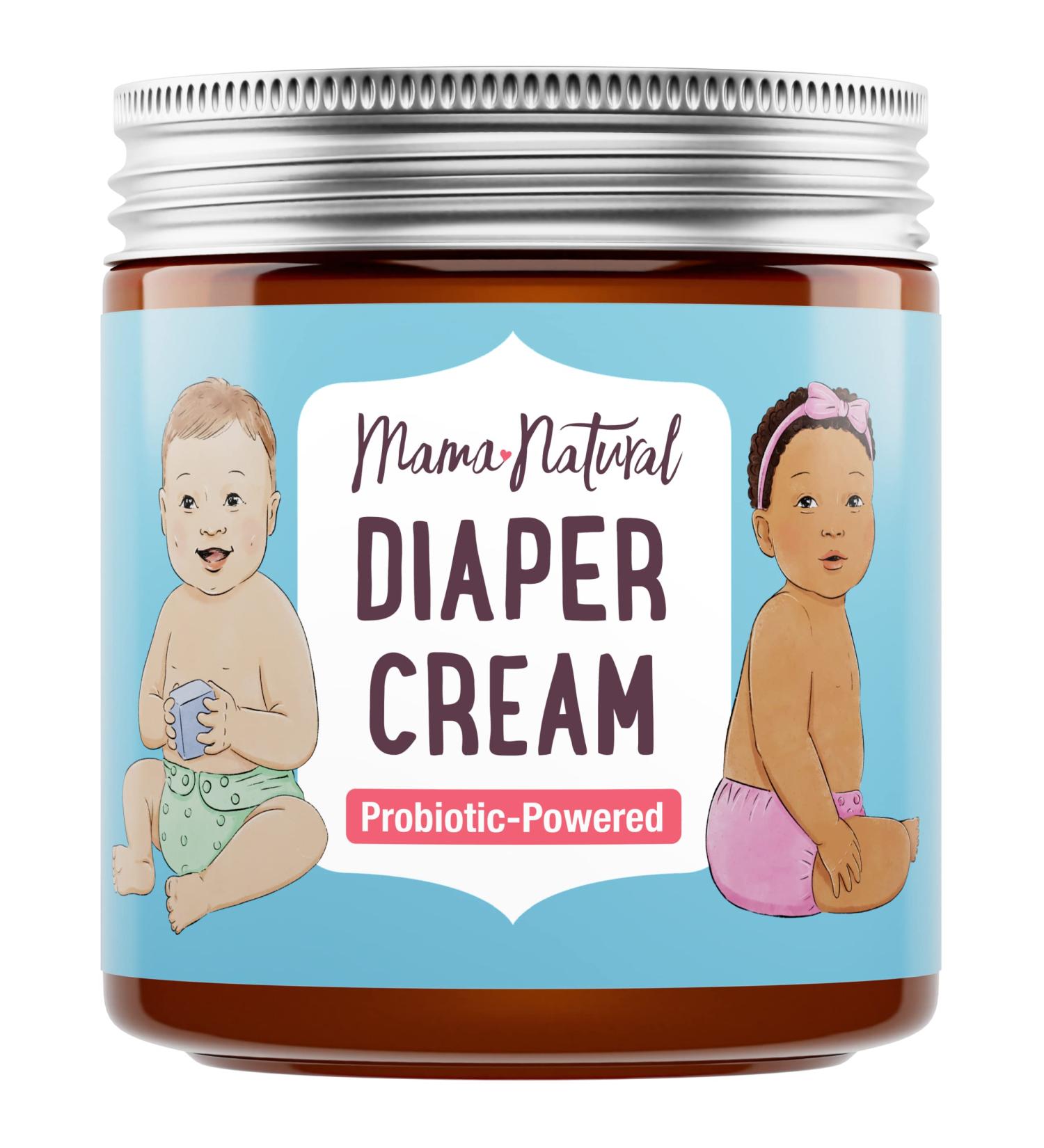 Organic Mama Natural Diaper Rash Cream (4 oz) - Probiotic Powered with Calendula & Coconut Oil - Diaper Rash Treatment & Healing Ointment - Buy Online on GoSupps.com