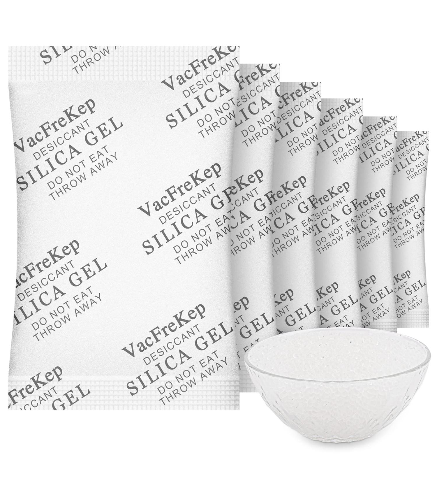 VACFREKEP Silica Gel Sachets - 20g 75 Pieces Moisture Absorber & Drying Remedy - Ideal for Storage & Protection - Buy Online on GoSupps.com