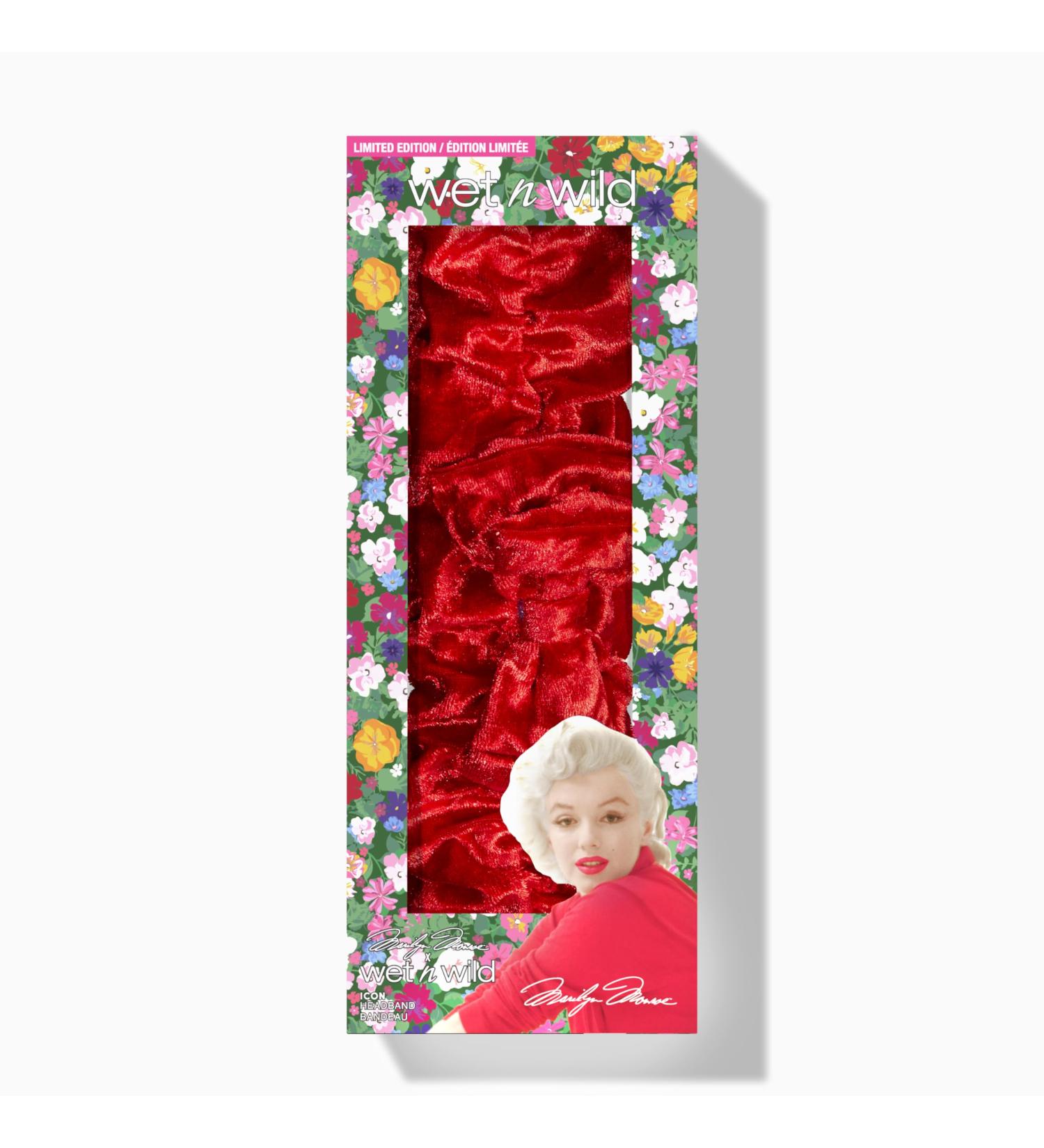 Wet n Wild Marilyn Monroe Icon Headband Make-Up Hair Band in Velvety Soft Fabric Red Headband for Makeup and Skincare Routine No-Slip Design - Buy Online on GoSupps.com