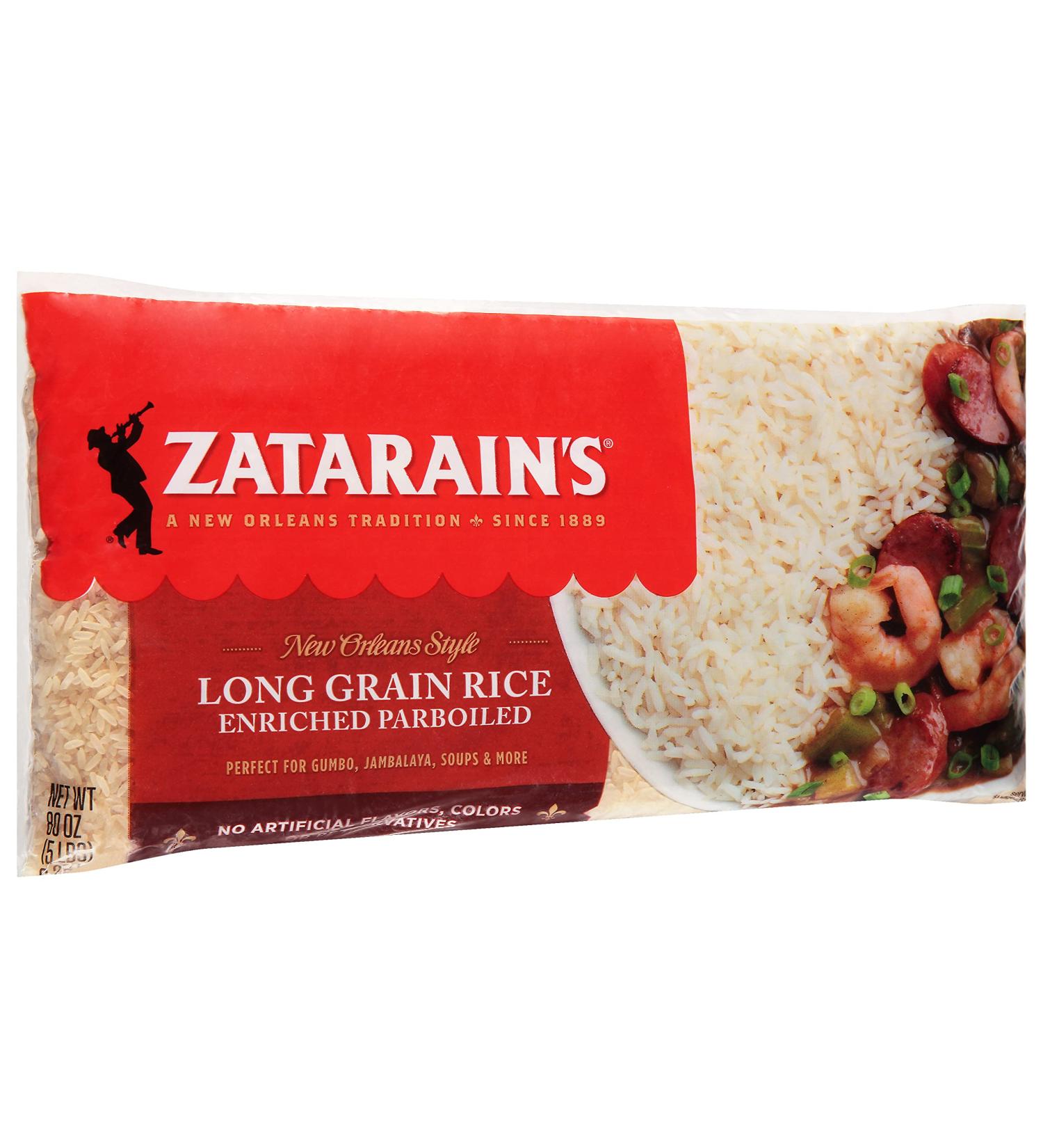 Zatarain's Enriched Parboiled Long Grain Rice 5 lb - Authentic New Orleans Flavor - Buy Online on GoSupps.com
