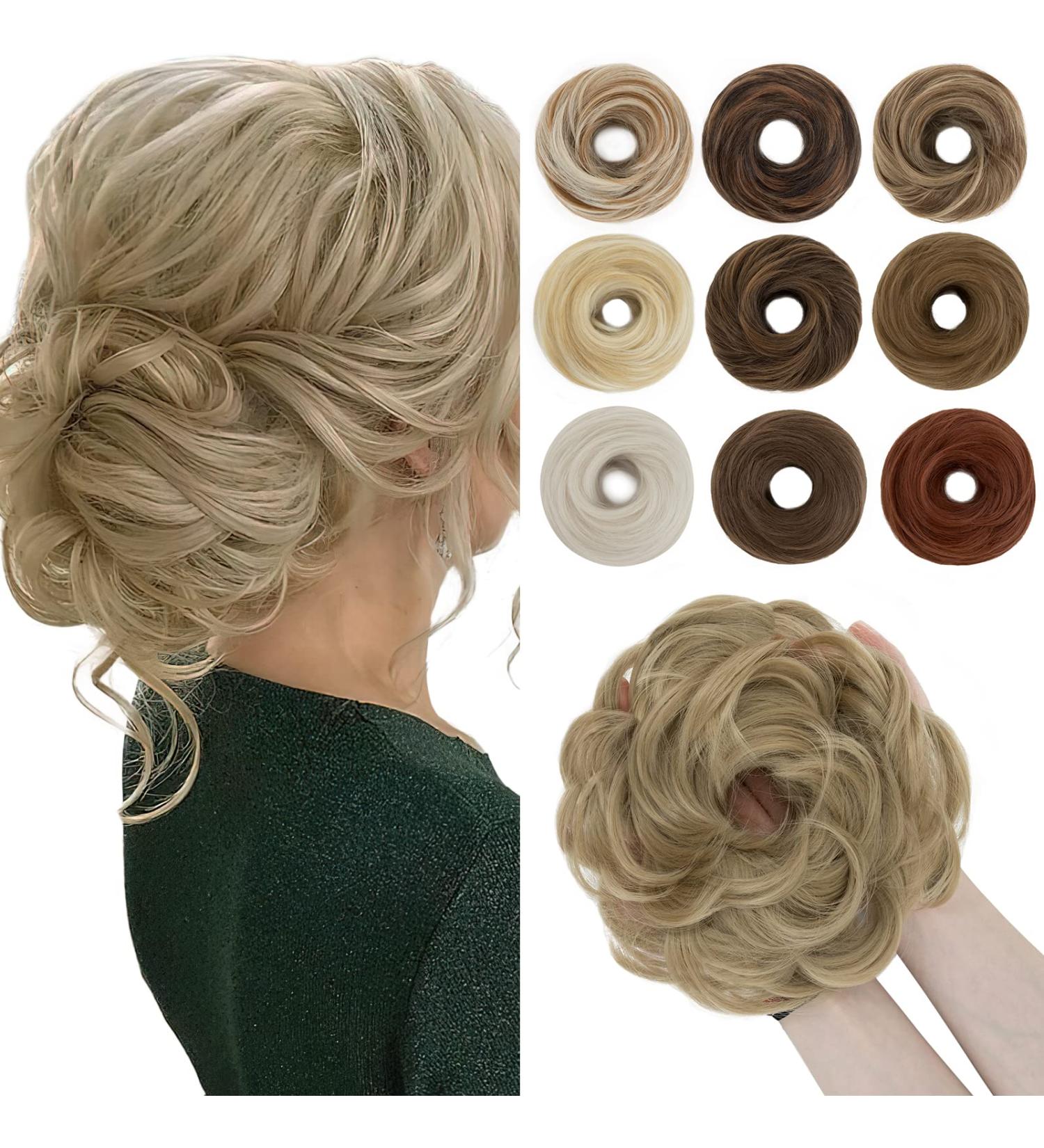 SEGO Large Bun Hairpiece with Elastic Band - Medium Blonde Ponytail Braid & Hair Extensions for Women (55g) - Buy Online on GoSupps.com