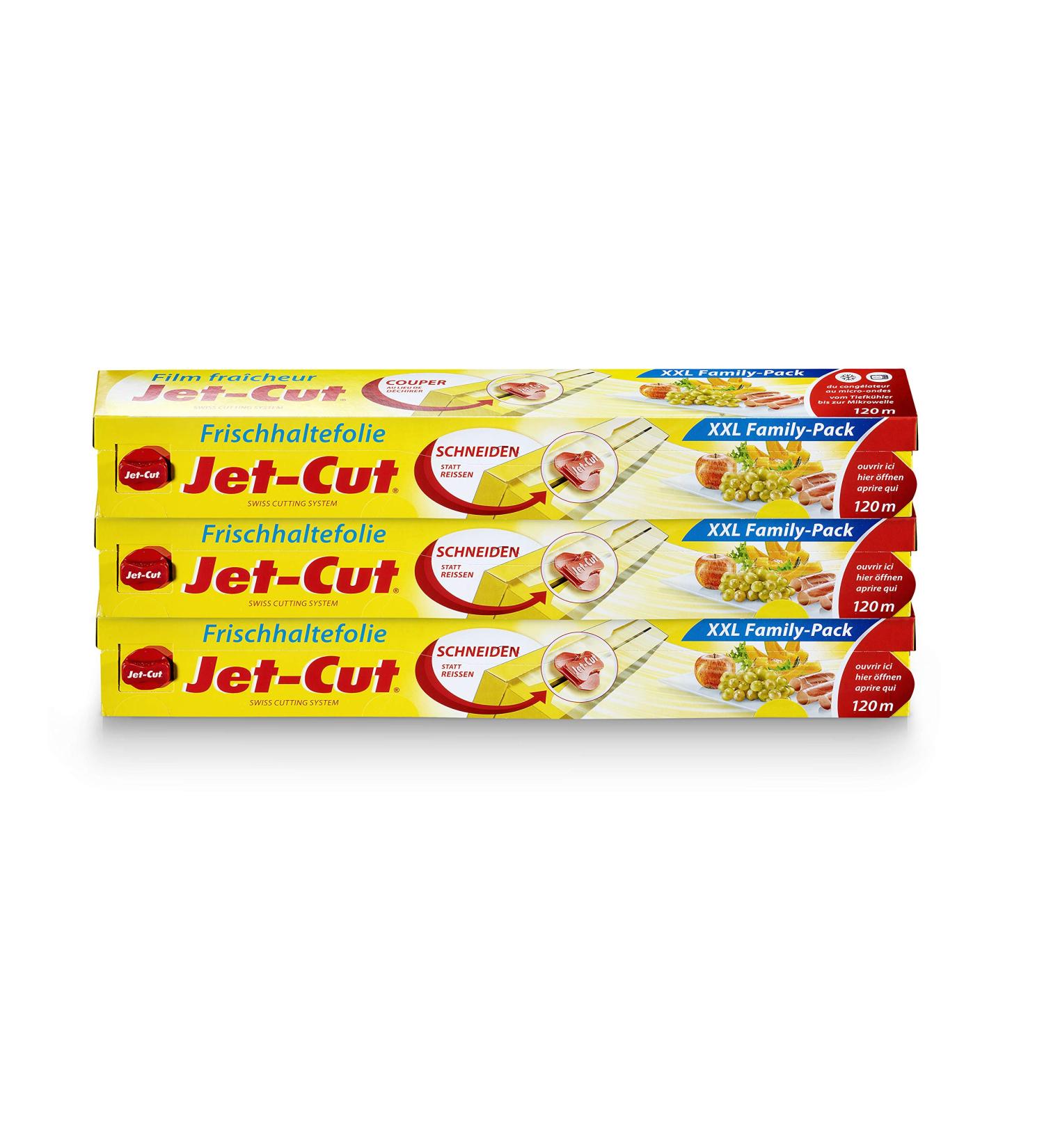 Buy Jet-Cut Cling Film 30cm x 120m - Transparent Set of 3 for Easy Food Storage | International Shipping Available - Buy Online on GoSupps.com