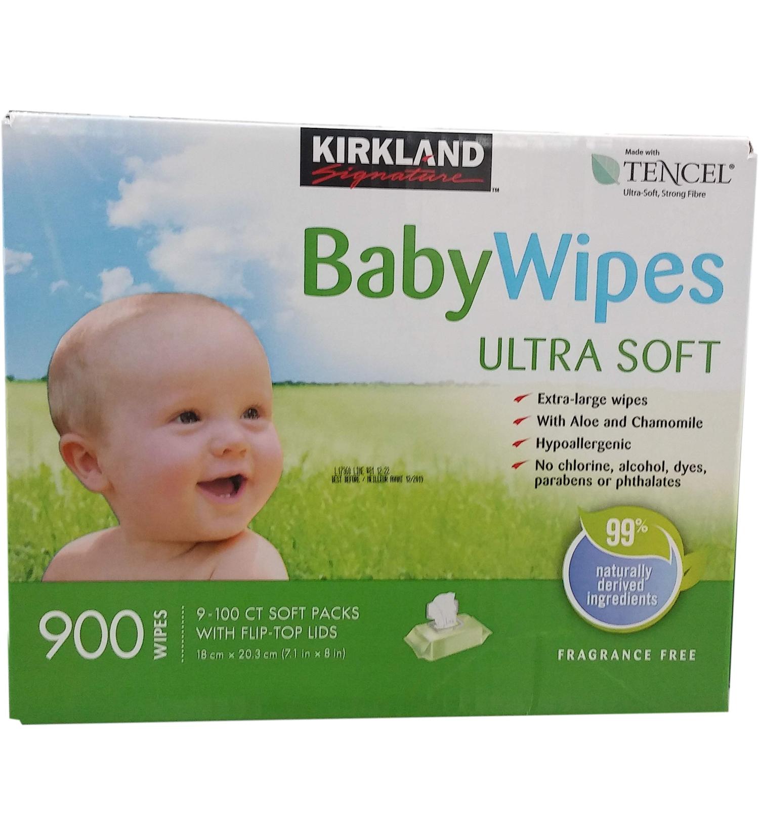 Kirkland Signature Baby Wipes - 900 Count (Pack of 1) - Gentle and Hypoallergenic - Buy Online on GoSupps.com