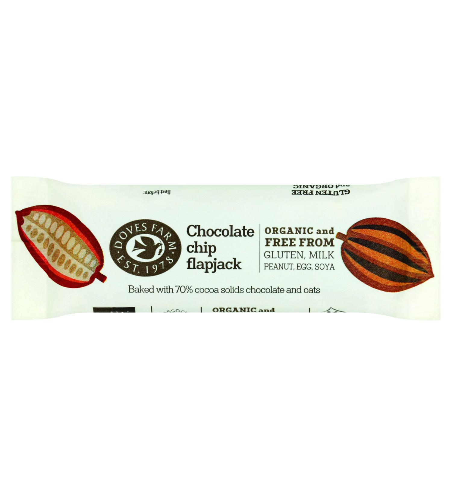 Doves Farm Doves Farm Flapjack Set of 9 Gluten Free Chocolate Bars 35 g