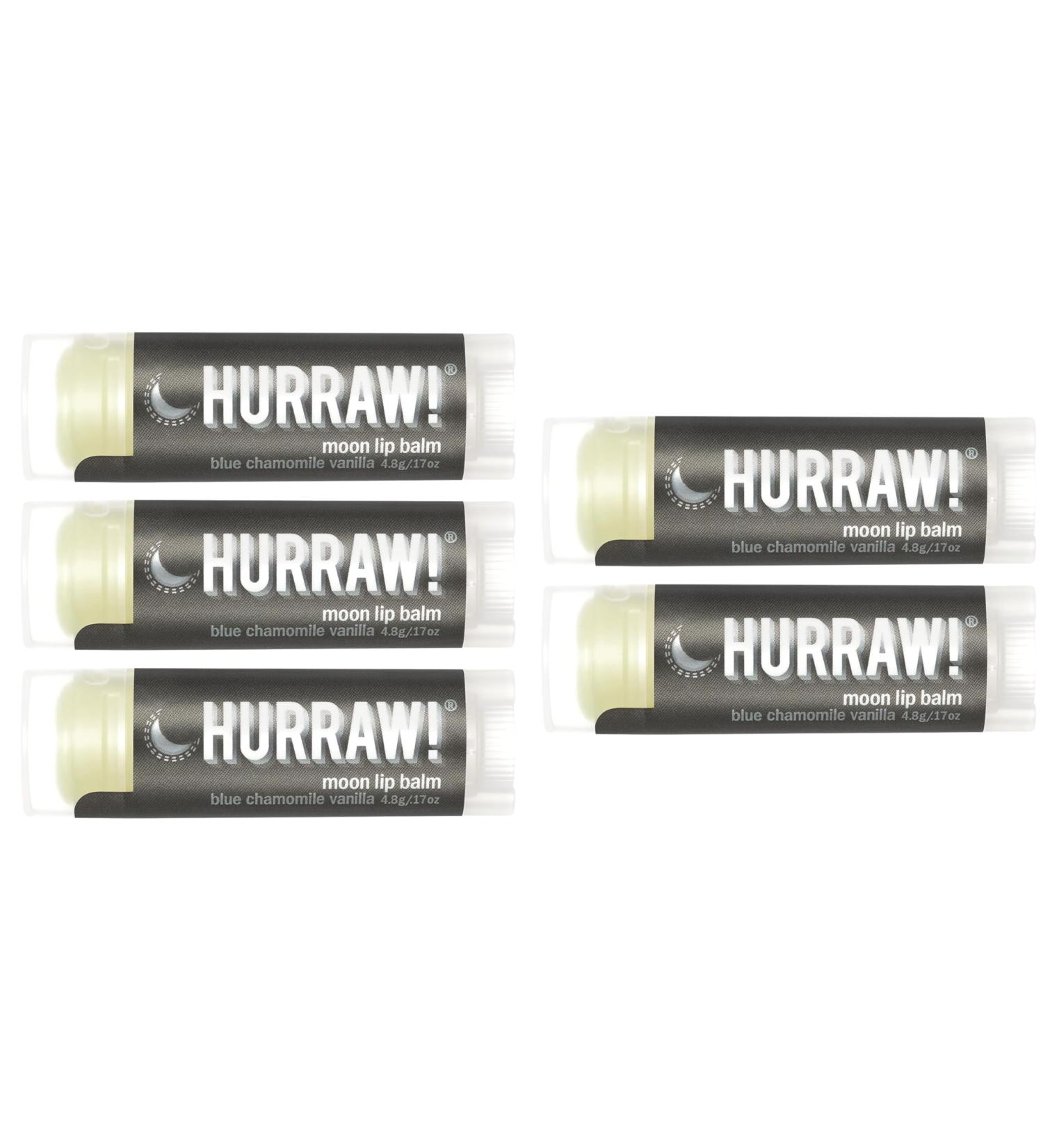HURRAW! Baume L vre Bio Hydratant Stick - Moon - Camomille Bleue Vanille - Certifi Vegan - Cruelty Free - Sans Gluten OGM - ingr dients 100% naturels. Sans Abeille Karit Soja et Palme. (5) - Buy Online on GoSupps.com