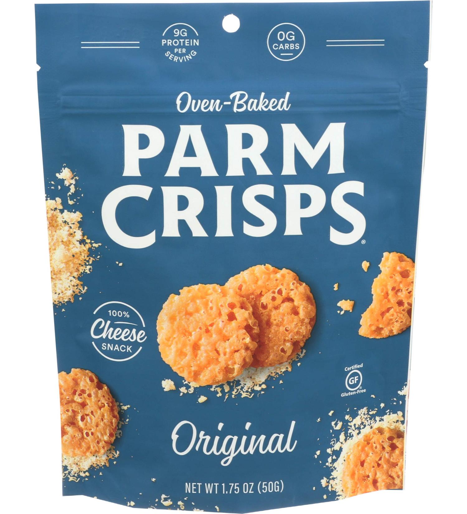 ParmCrisps Original Flavor 1.75 oz - Crispy Parmesan Cheese Snack - Buy Online on GoSupps.com