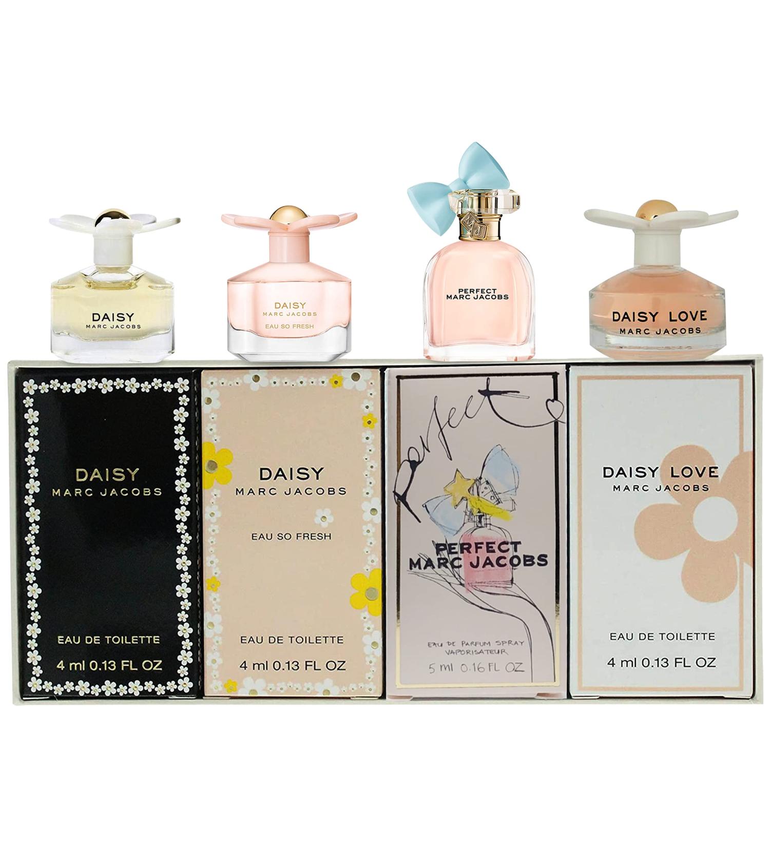 Marc Jacobs Women's Mini Gift Set - 4 Pieces, 0.55 oz Daisy, Perfect, Eau So Fresh, Love - Buy Online on GoSupps.com