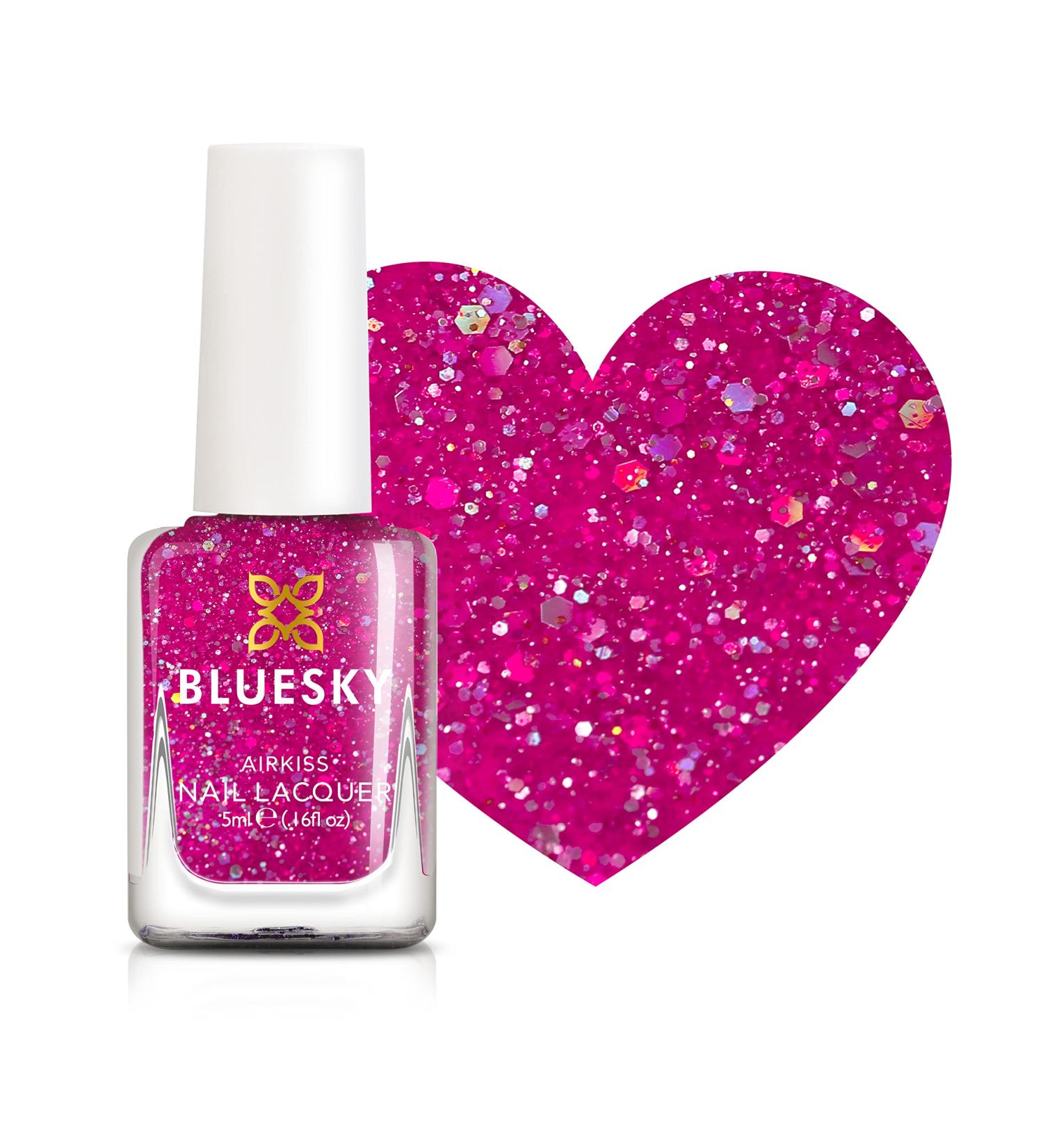 Bluesky Kids Nail Varnish - Disco Time Pink. A gentle non-toxic water-based odorless nail polish for children 5 ml - Buy Online on GoSupps.com