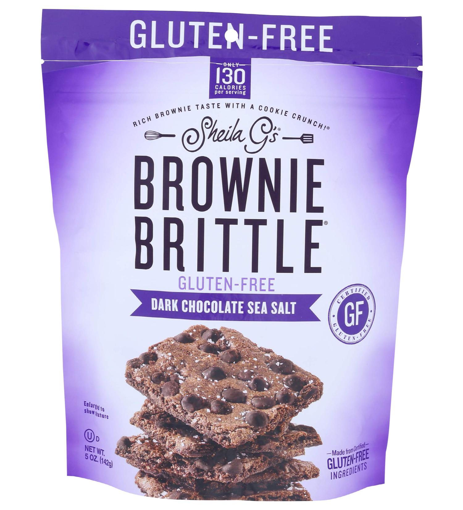 Sheila GS Dark Chocolate Sea Salt Brownie Brittle - 5 oz | Gourmet Snack - Buy Online on GoSupps.com