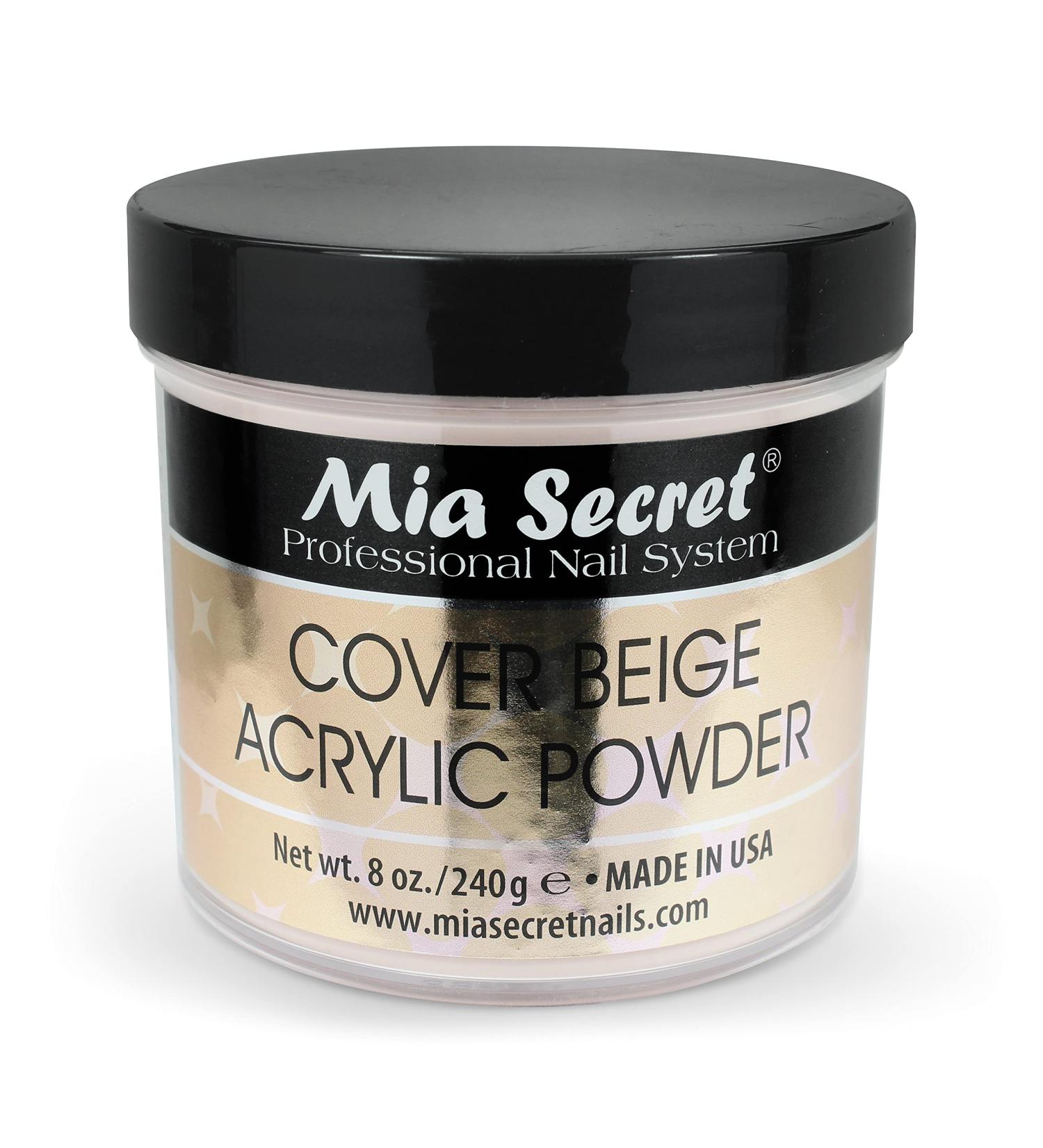 Mia Secret Cover Beige Acrylic Powder - 8 oz | Professional Grade - Buy Online on GoSupps.com