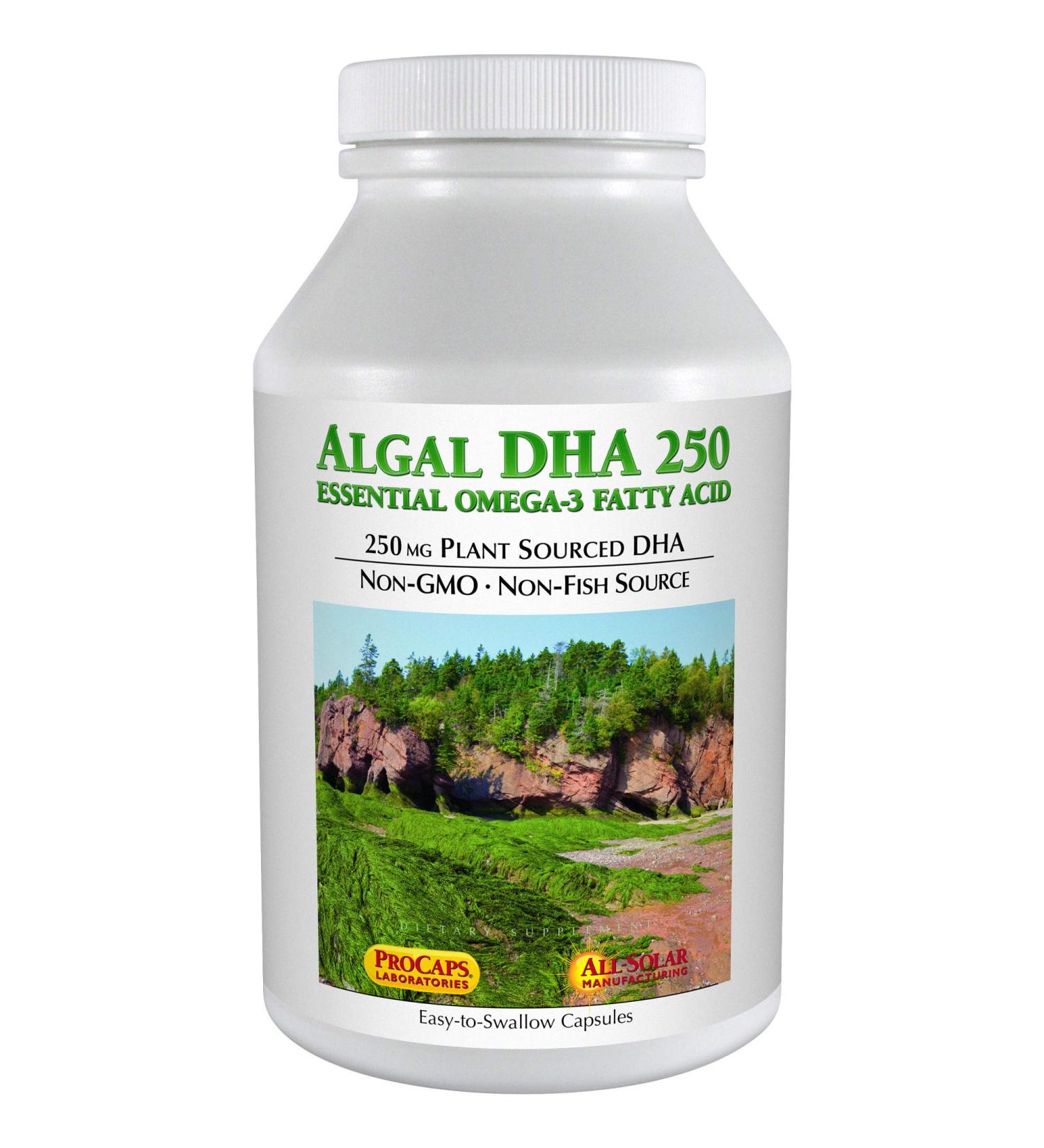 ANDREW LESSMAN Algal DHA 250mg Softgels - Plant-Based Omega-3 with High DHA & No Fishy Aftertaste - Buy Online on GoSupps.com