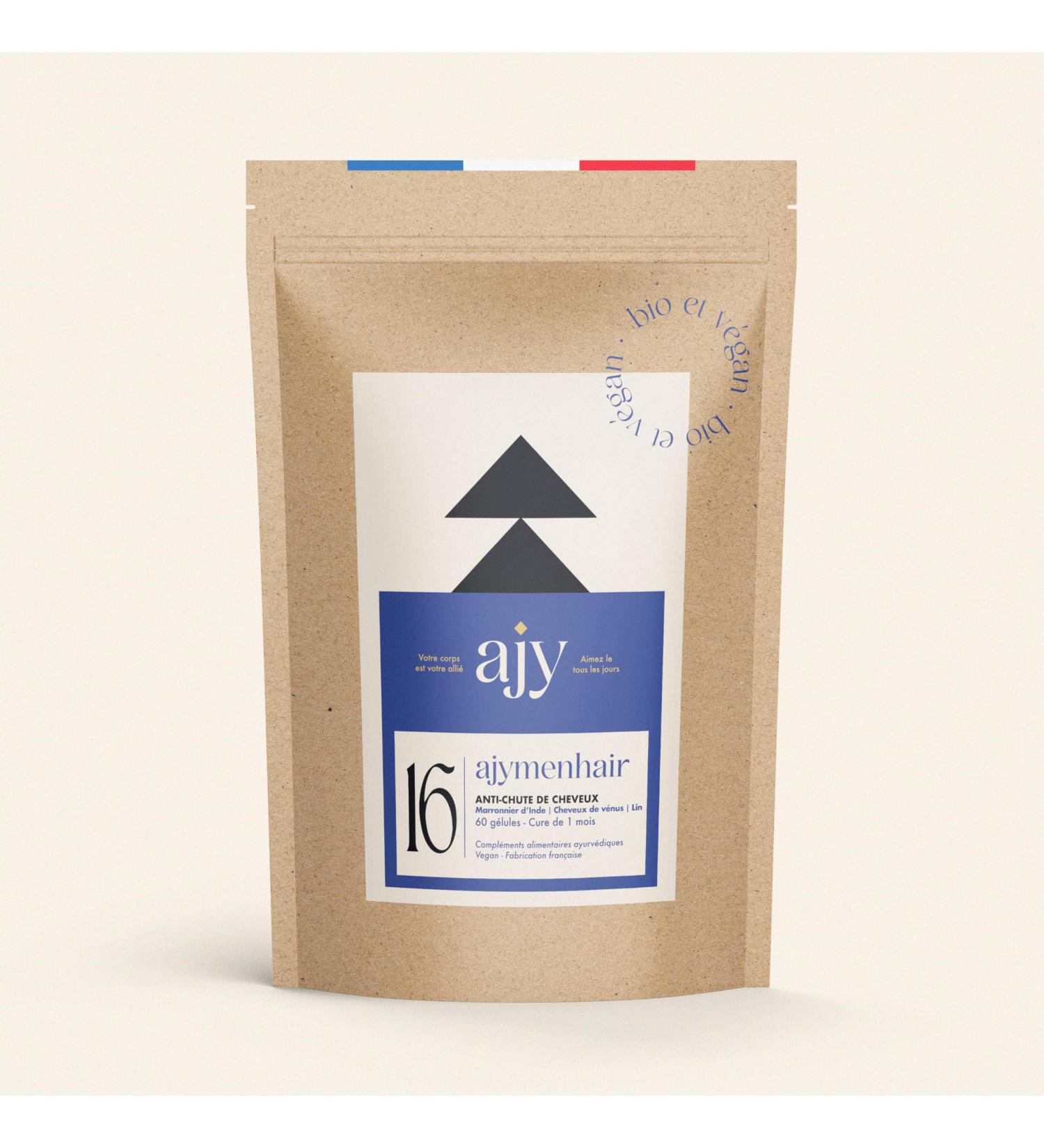 AJYMENHAIR Anti hair loss for men natural & without side effects | Zinc Venus hair vitamin B6 horse chestnut | Targeted action on male hormones | 60 capsules - Buy Online on GoSupps.com