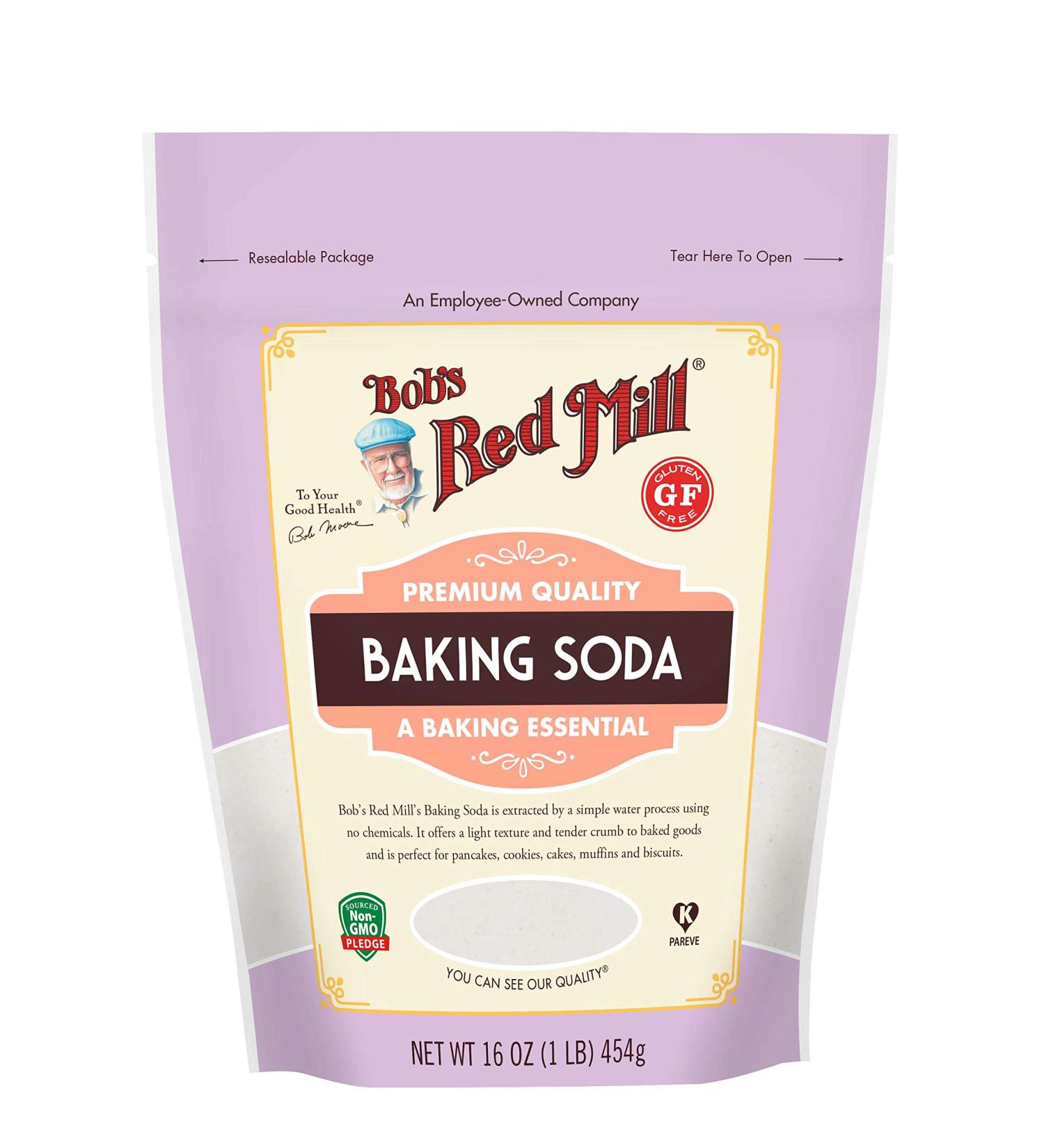 Bobs Red Mill Pure Baking Soda 16 oz - Pack of 2 | Premium Quality - Buy Online on GoSupps.com