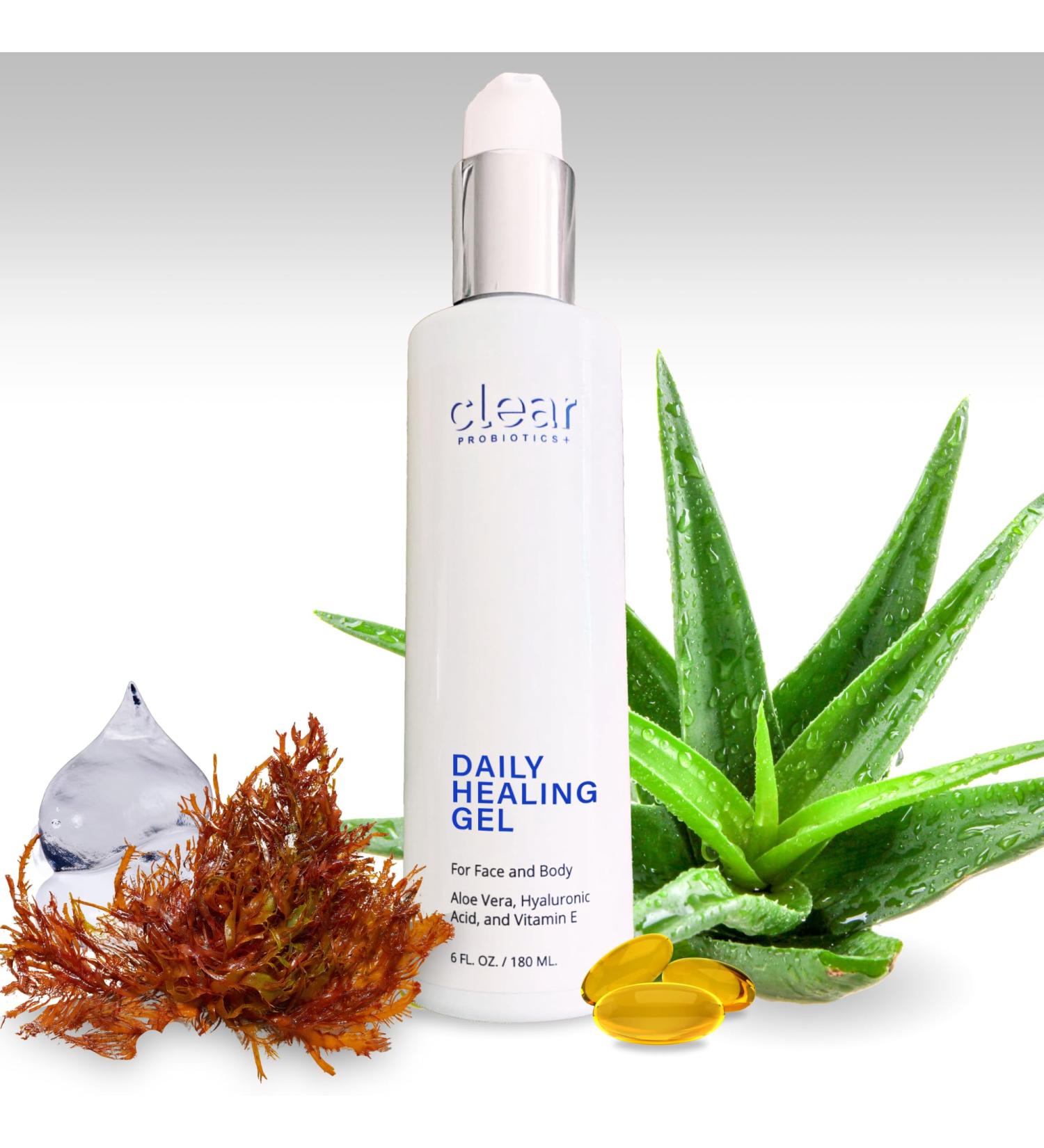 Clear Skin Healing Cream - Acne Treatment & Moisturizer with Hyaluronic Acid Aloe Vera & Vitamin E - 6 Fl Oz - Buy Online on GoSupps.com