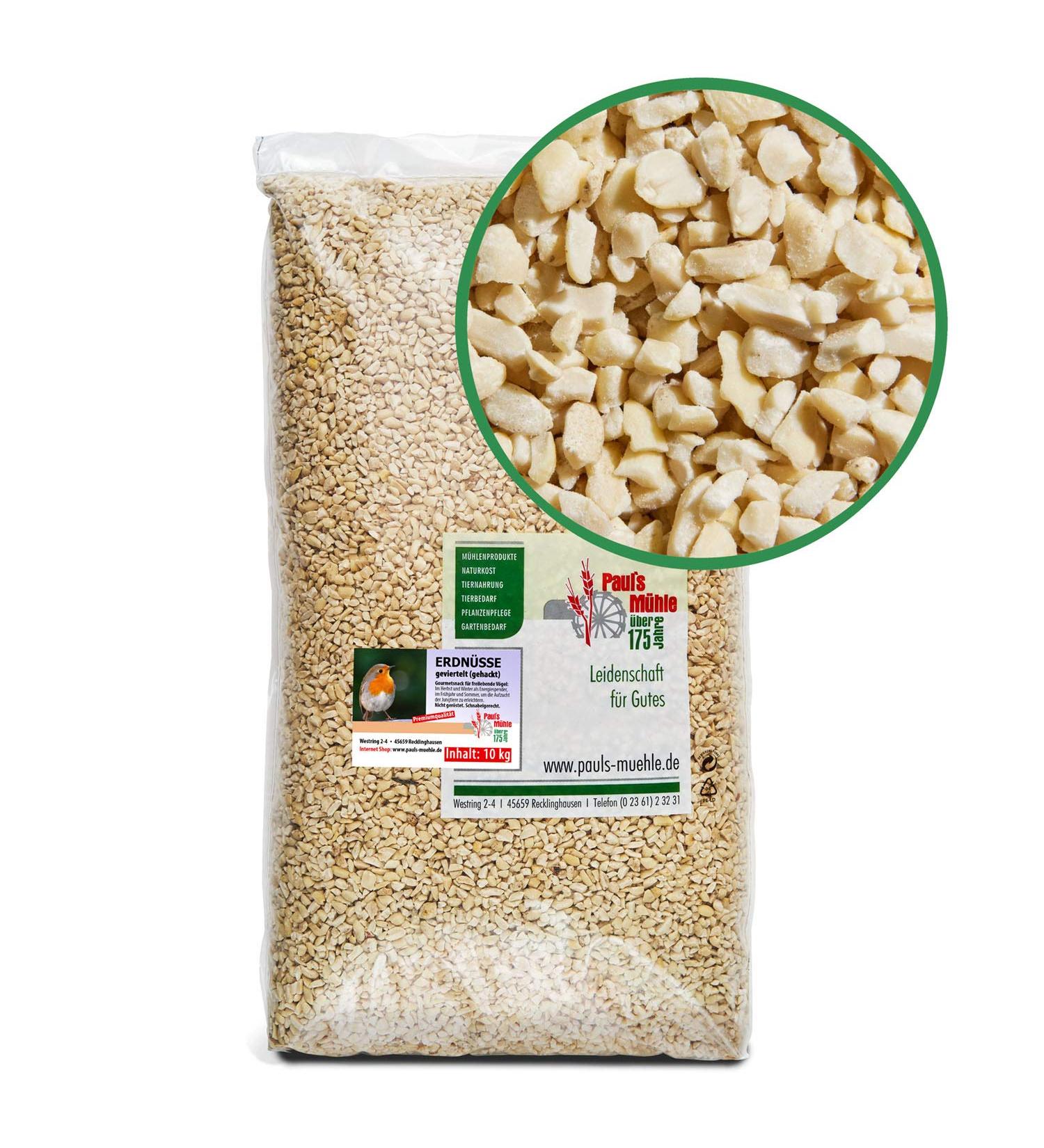 Paul's Mill Peanuts for Birds - Chopped Peanut Kernels 10 kg Pack | Premium Bird Food for Healthy Flocks - Buy Online on GoSupps.com
