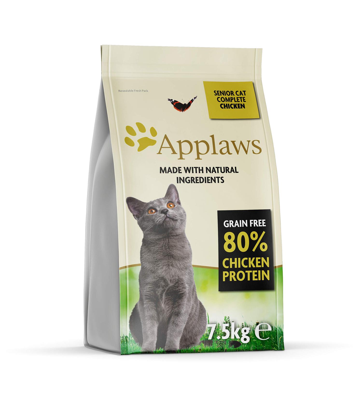 Applaws Grain-Free Cat Dry Food with Chicken for Adults & Seniors - 7.5kg Natural Nutrition - Buy Online on GoSupps.com