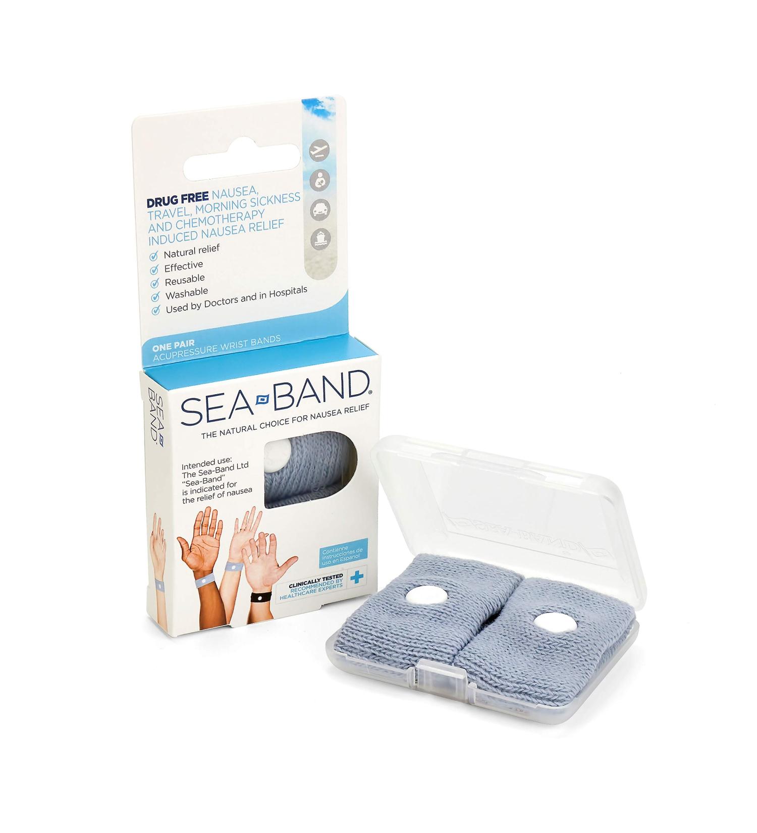 Sea-Band Adult Wrist Bands - Pack of 2 | Nausea Relief Wristbands | Sea-Band - Buy Online on GoSupps.com