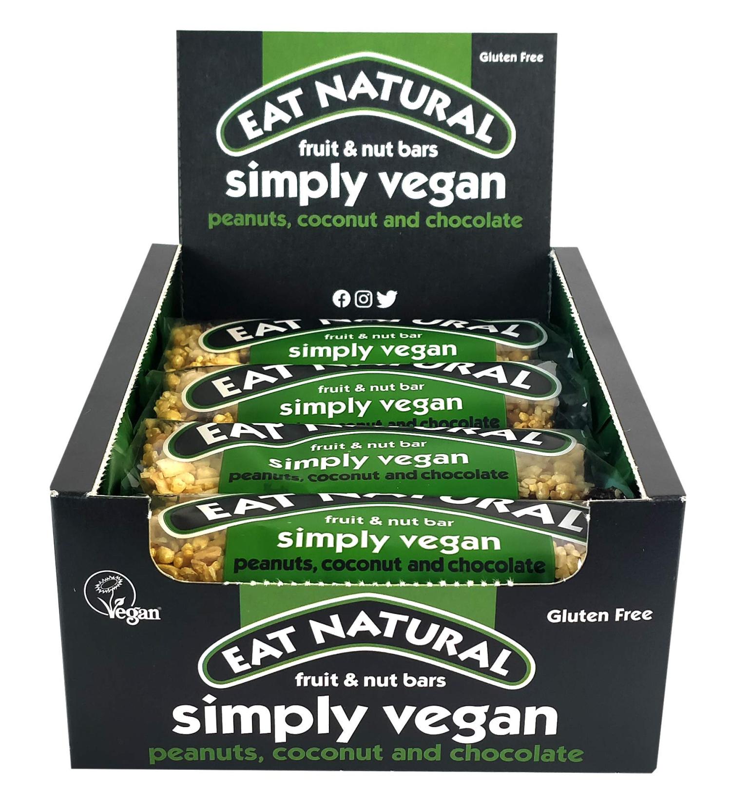 Eat Natural Vegan Fruit & Nut Bars 45g Pack of 12 - Buy Online on GoSupps.com