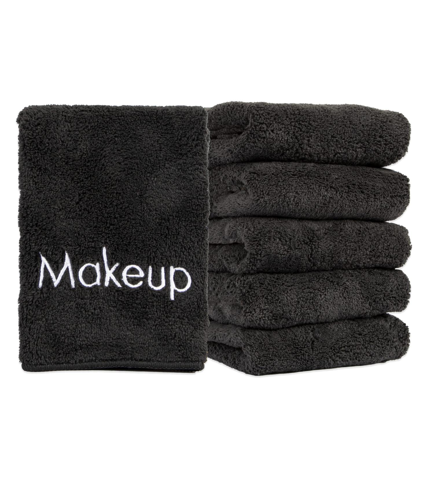 Arkwright Microfiber Makeup Remover Cloths - 6-Pack Black 13x13 Inch Soft Coral Fleece - Buy Online on GoSupps.com