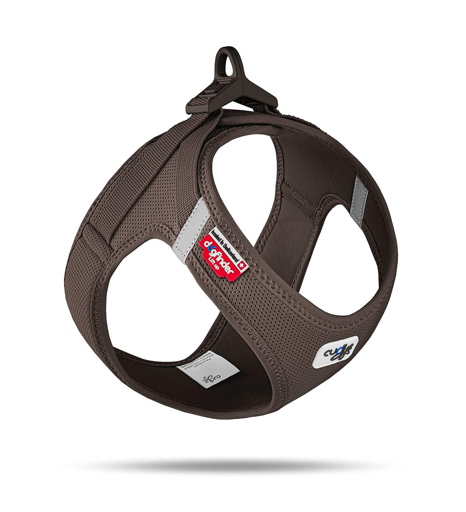 Shop XL Brown Curli Clasp Air-Mesh Vest Harness - Durable & Comfortable Dog Gear for International Shipping - Buy Online on GoSupps.com