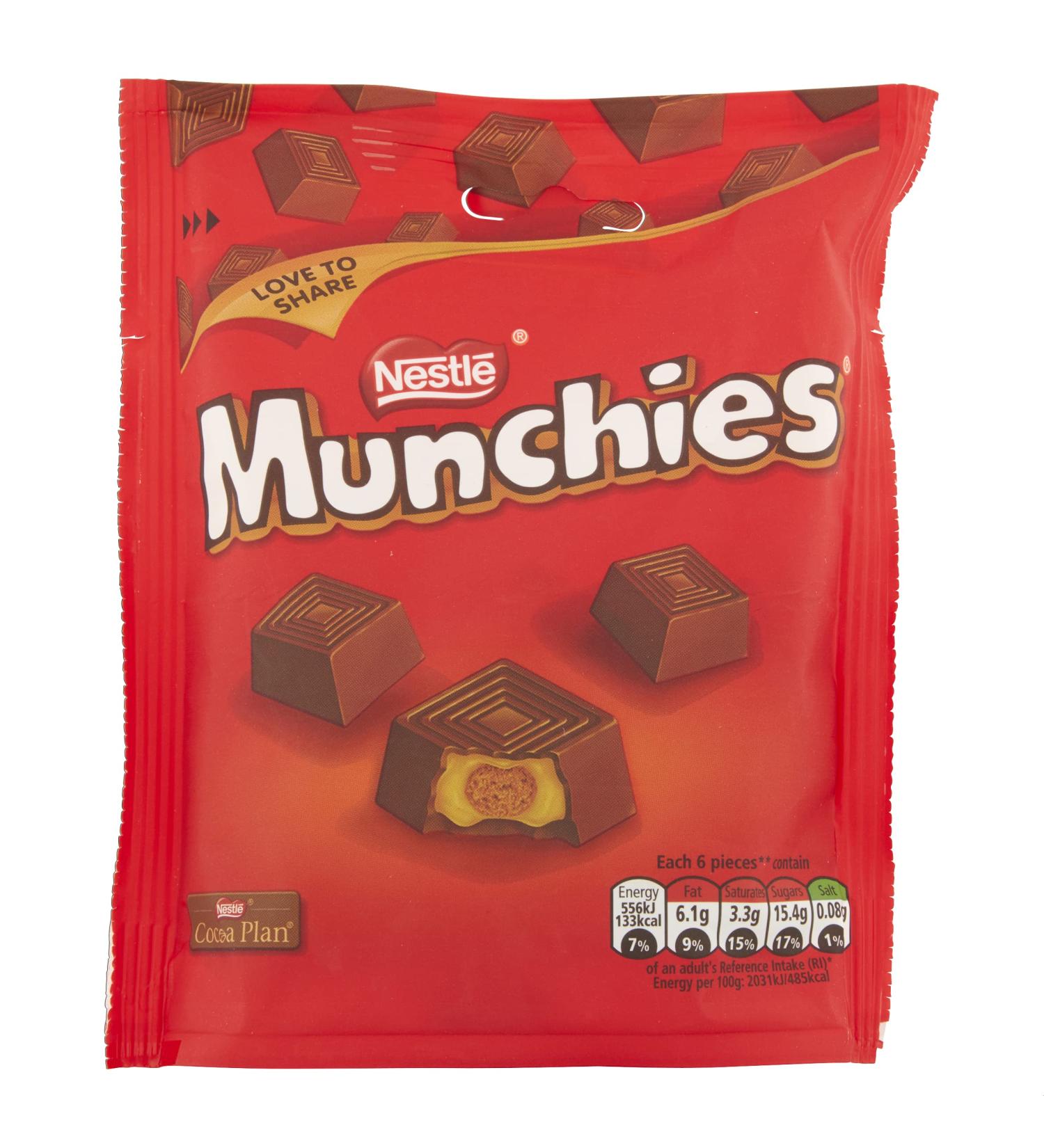 Nestl Munchies Milk Chocolate and Caramel Sharings Bags 8 x 104 g Original - Buy Online on GoSupps.com