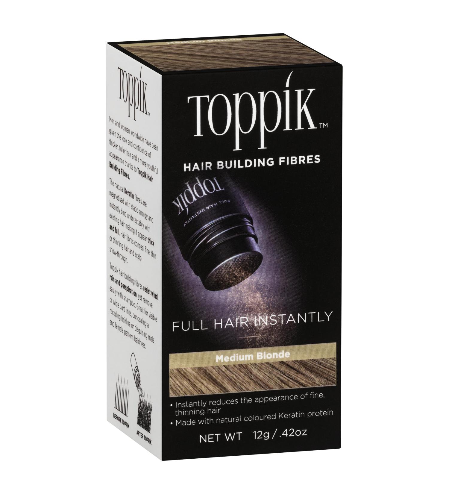  Toppik TOPPIK 12g Item Color: Medium Blonde - Buy Online on GoSupps.com