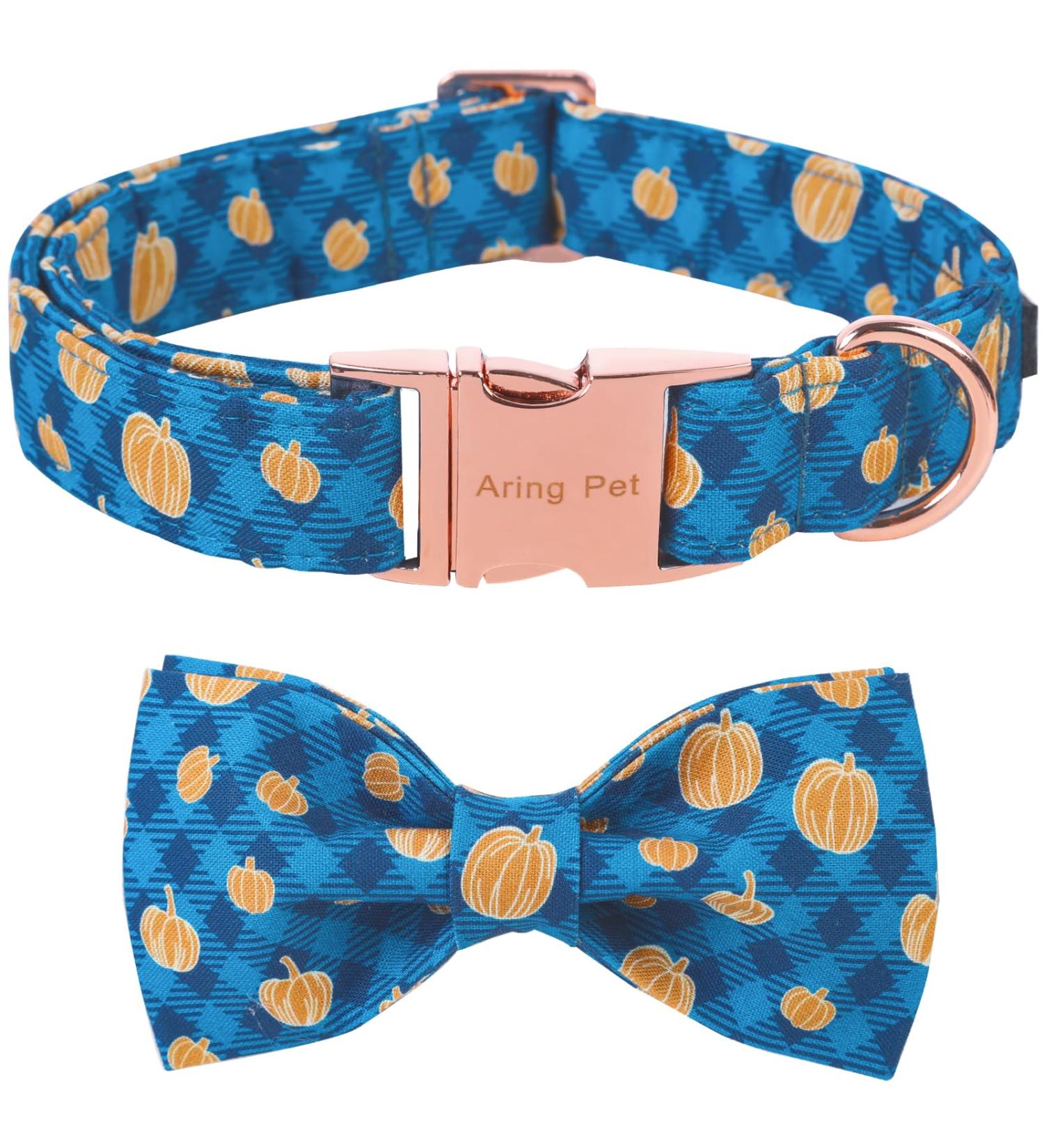 Adjustable Cotton Plaid Pumpkin Dog Halison - Pet Halloween Costume | Aring | Medium Size (Pack of 1) - Buy Online on GoSupps.com
