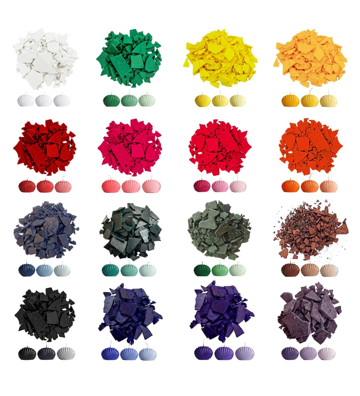 NOSTOSON Candle Dyes - 16 Colors Soy Wax Dyes for Candle Making | Color Chips & Flakes Upgrade - Buy Online on GoSupps.com