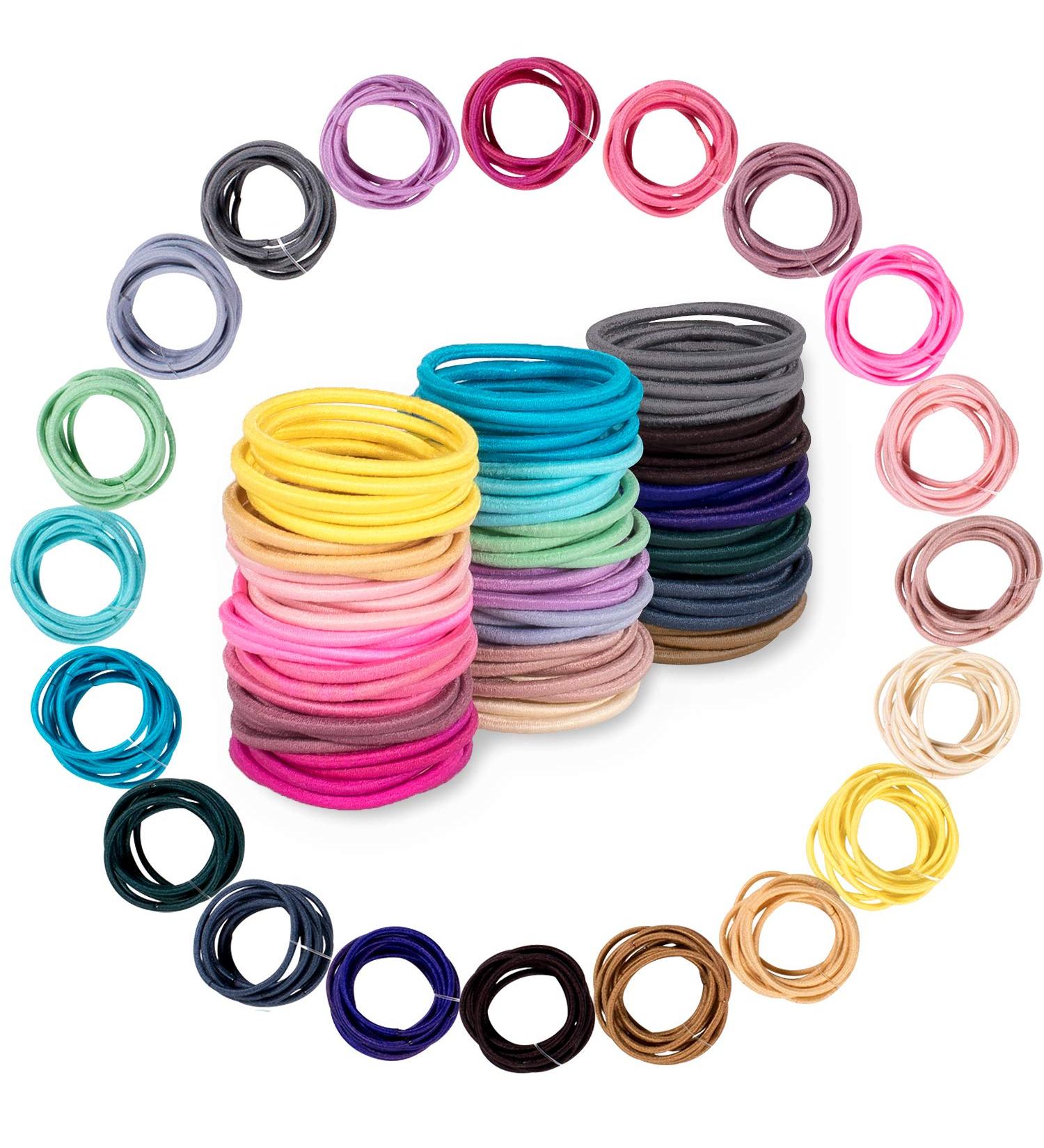 Whaline 200PCS Baby Hair Tie Multicolor 2mm Hair Bands for Girls - No Crease Small Ponytail Holders and Accessories - Buy Online on GoSupps.com