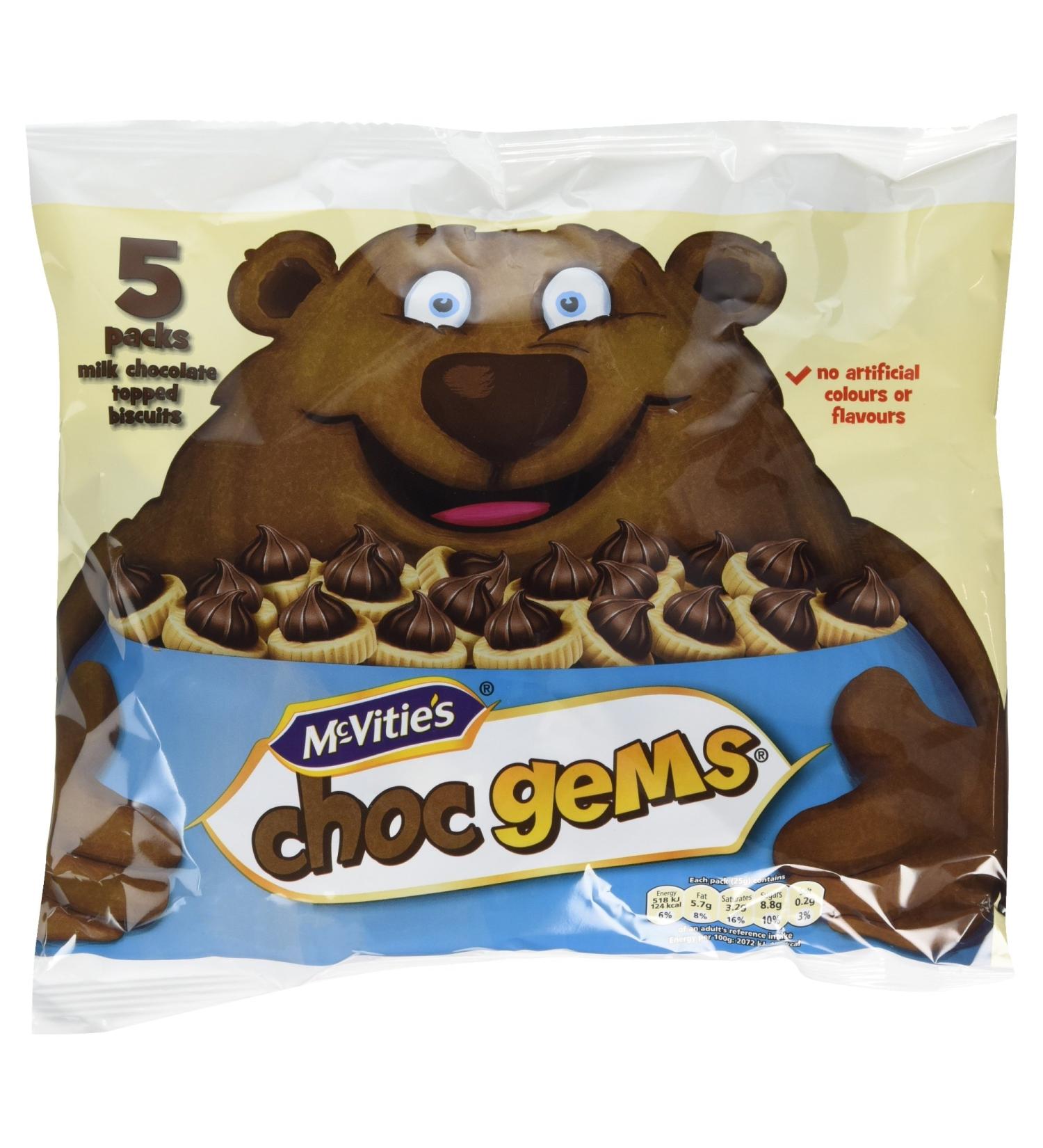 McVitie's Choc Gems 5 x 25g - Buy Online on GoSupps.com