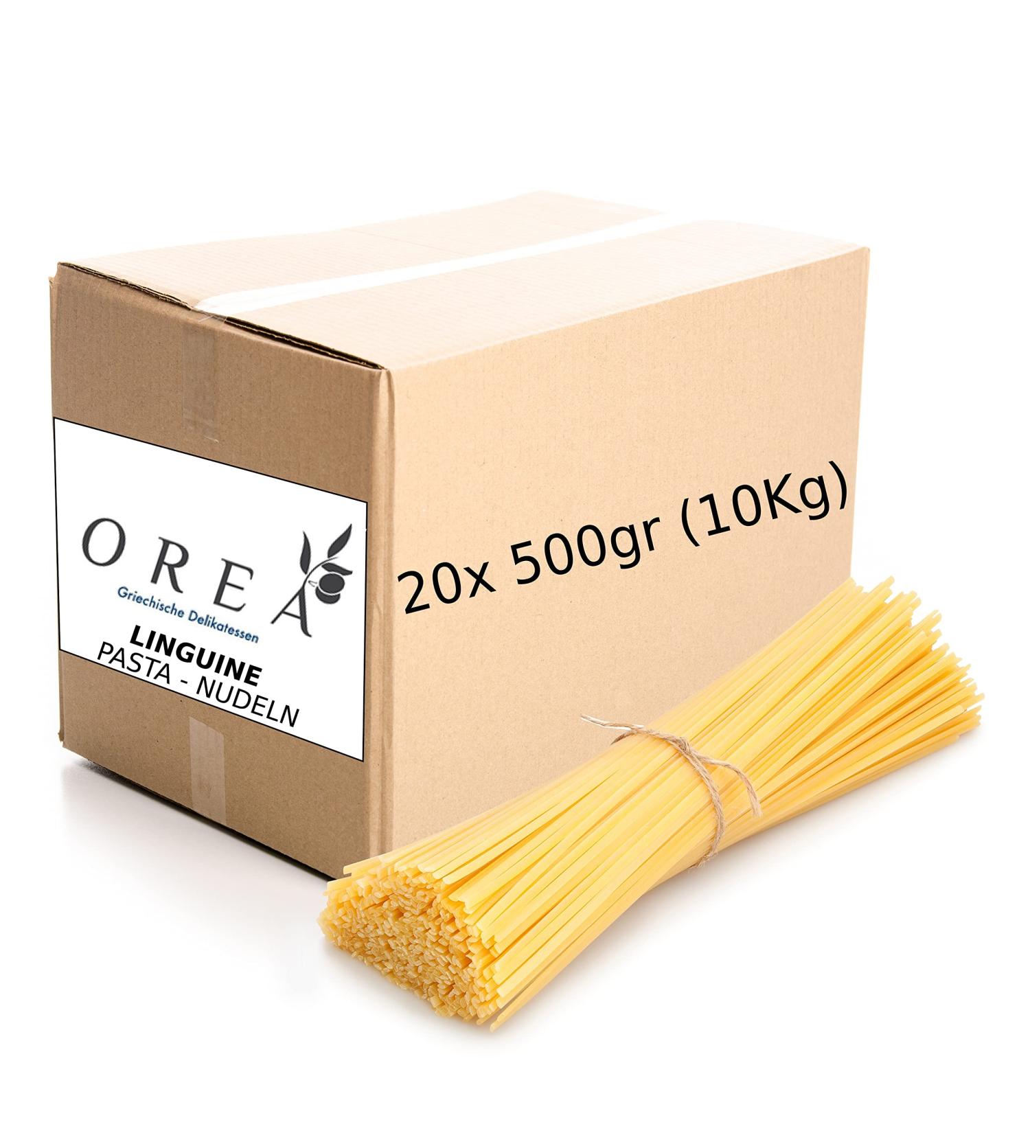 Linguine Pasta Noodles Bulk Pack | 20x500g (10kg) | Premium Quality for International Shipping - Buy Online on GoSupps.com