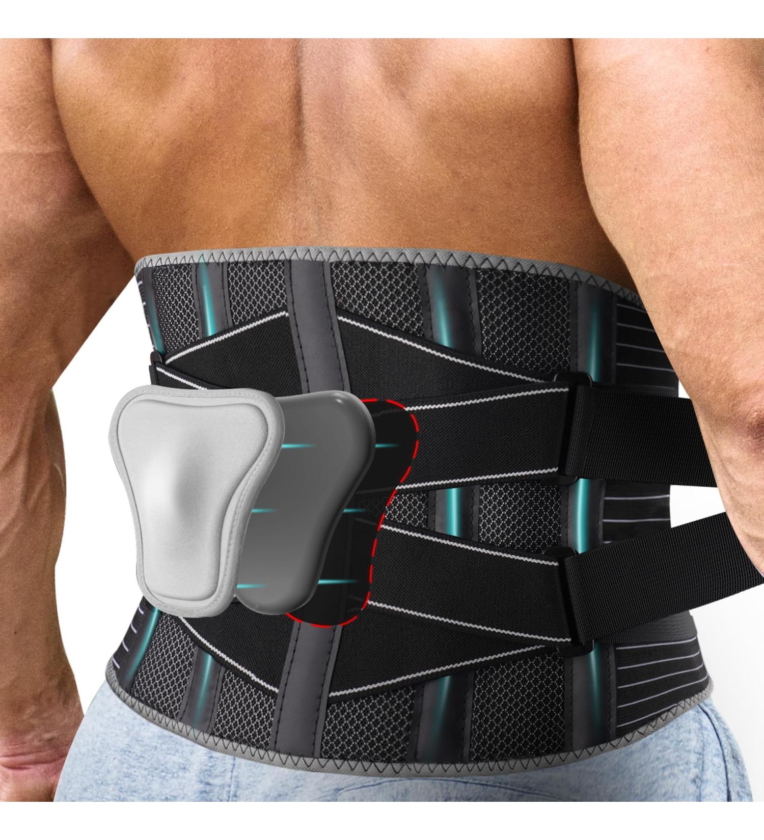 Back Brace for Lower Back Pain Relief - 3D Lumbar Pad Breathable Support Belt for Herniated Disc & Sciatica - Medium (Waist: 33.5-39.5 - Buy Online on GoSupps.com