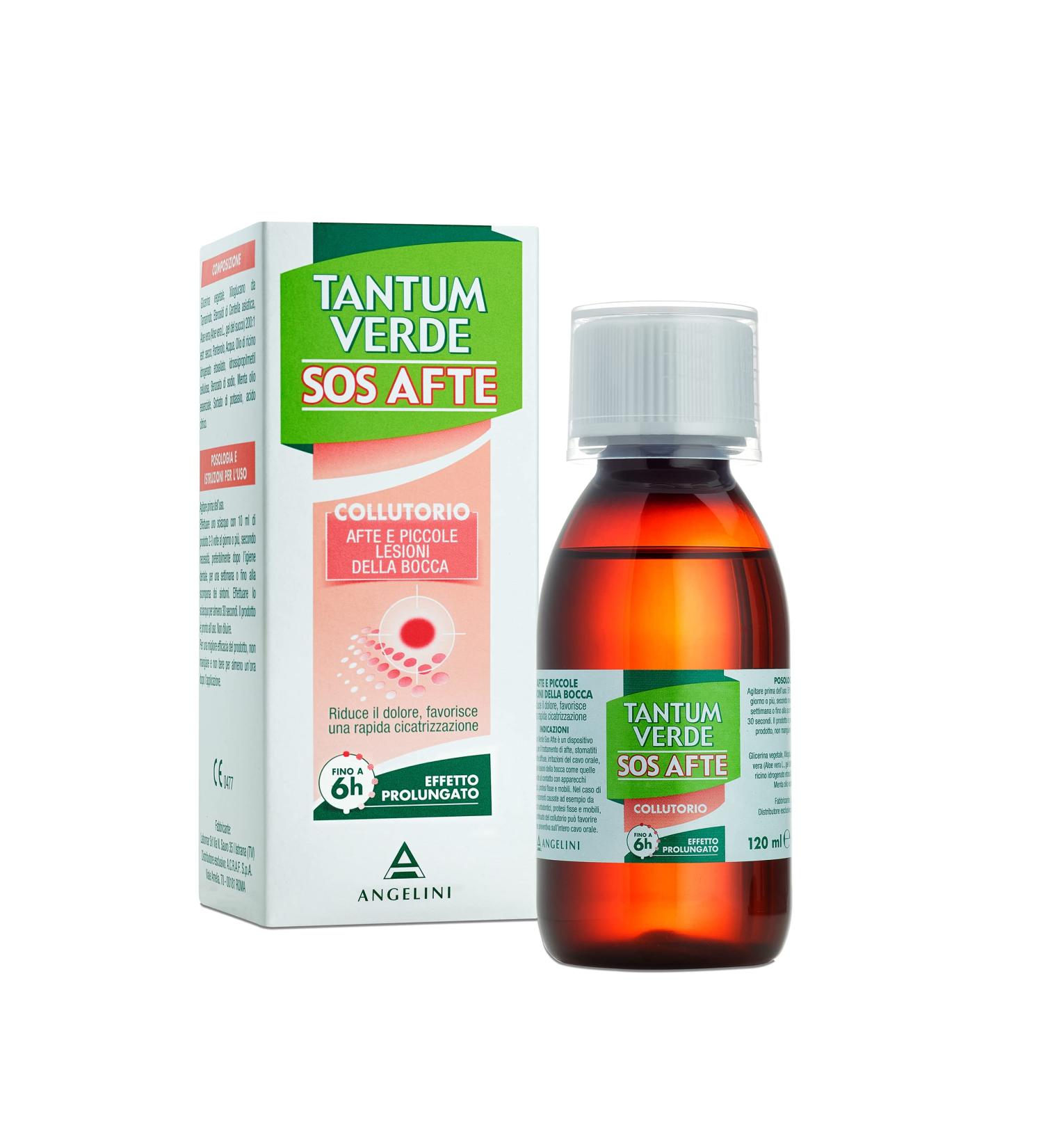 Tantum Green Sos Aft Mundwasser 120 ml - Soothing Mouthwash for Aft Relief | International Shipping Available - Buy Online on GoSupps.com