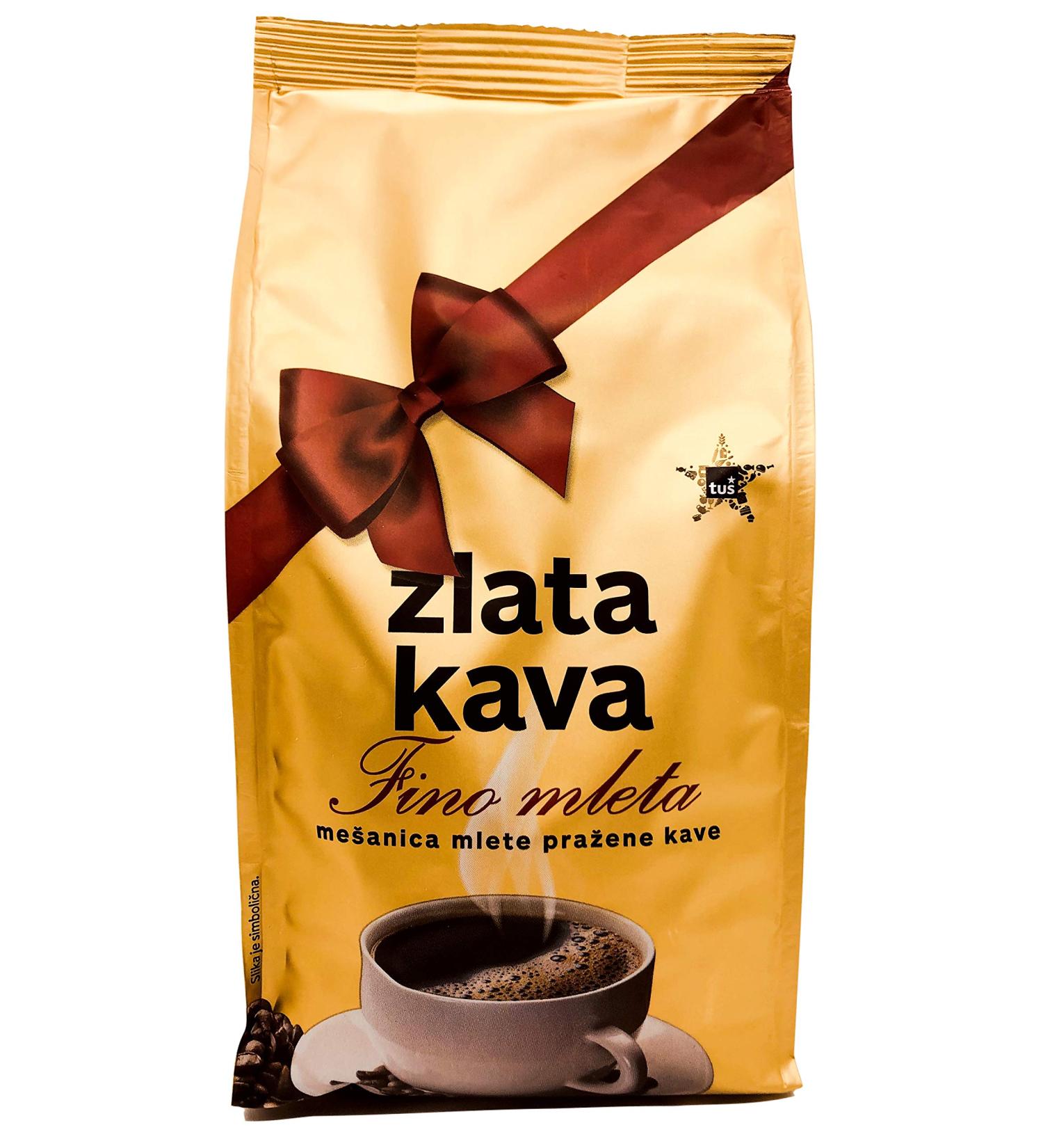  Zlata Kava ZLATA KAVA Premium Dark Roast Ground Coffee Powder Finely ground Arabica and Robusta coffee beans Strong aroma and rich flavor Perfect gift box for ground coffee Pack of 8 (350g x 8) - Buy Online on GoSupps.com
