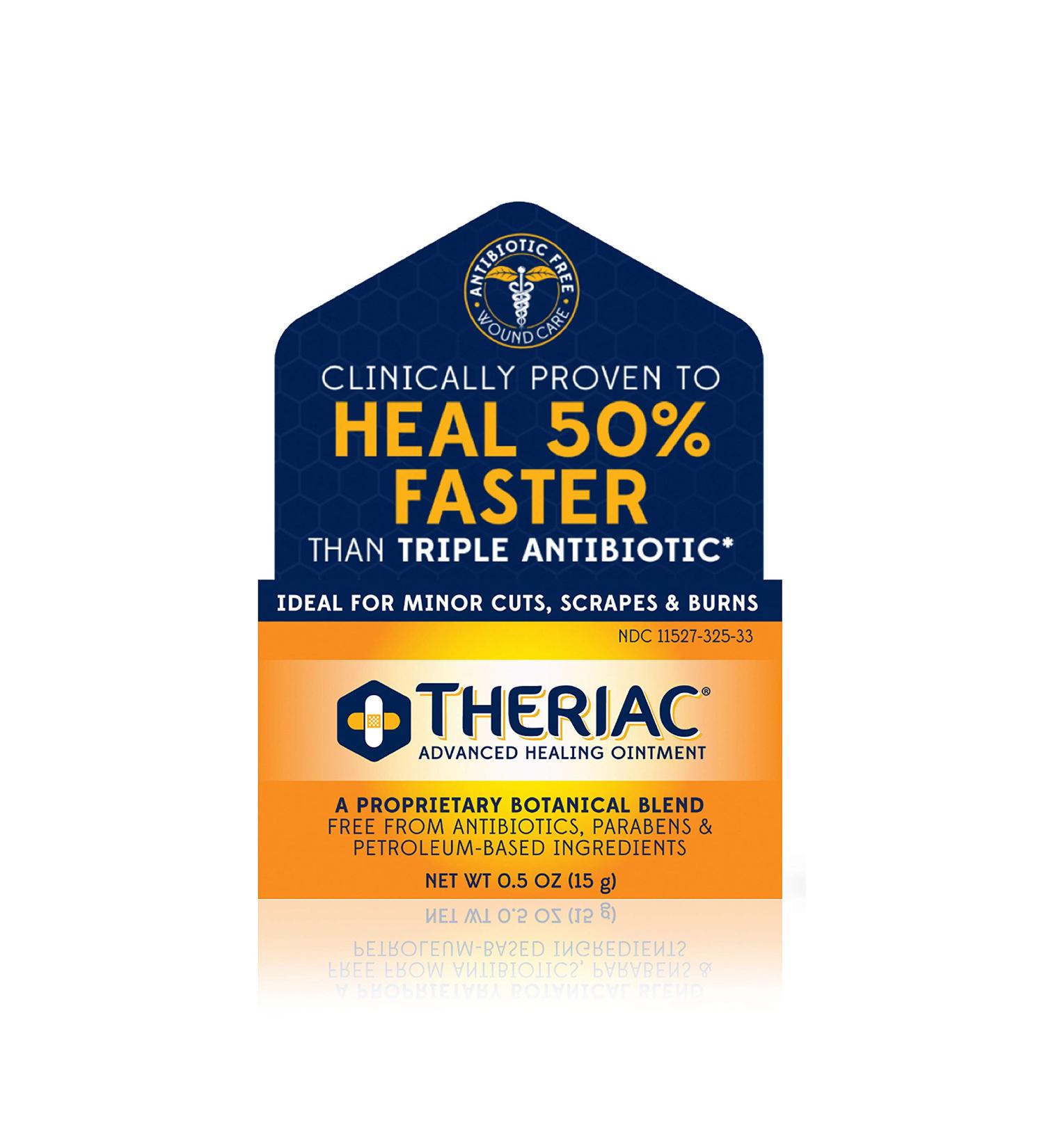 Theriac Manuka Honey Healing Ointment - Natural 50% Faster Healing for Cuts, Scrapes, Burns (0.5 Oz) - Buy Online on GoSupps.com