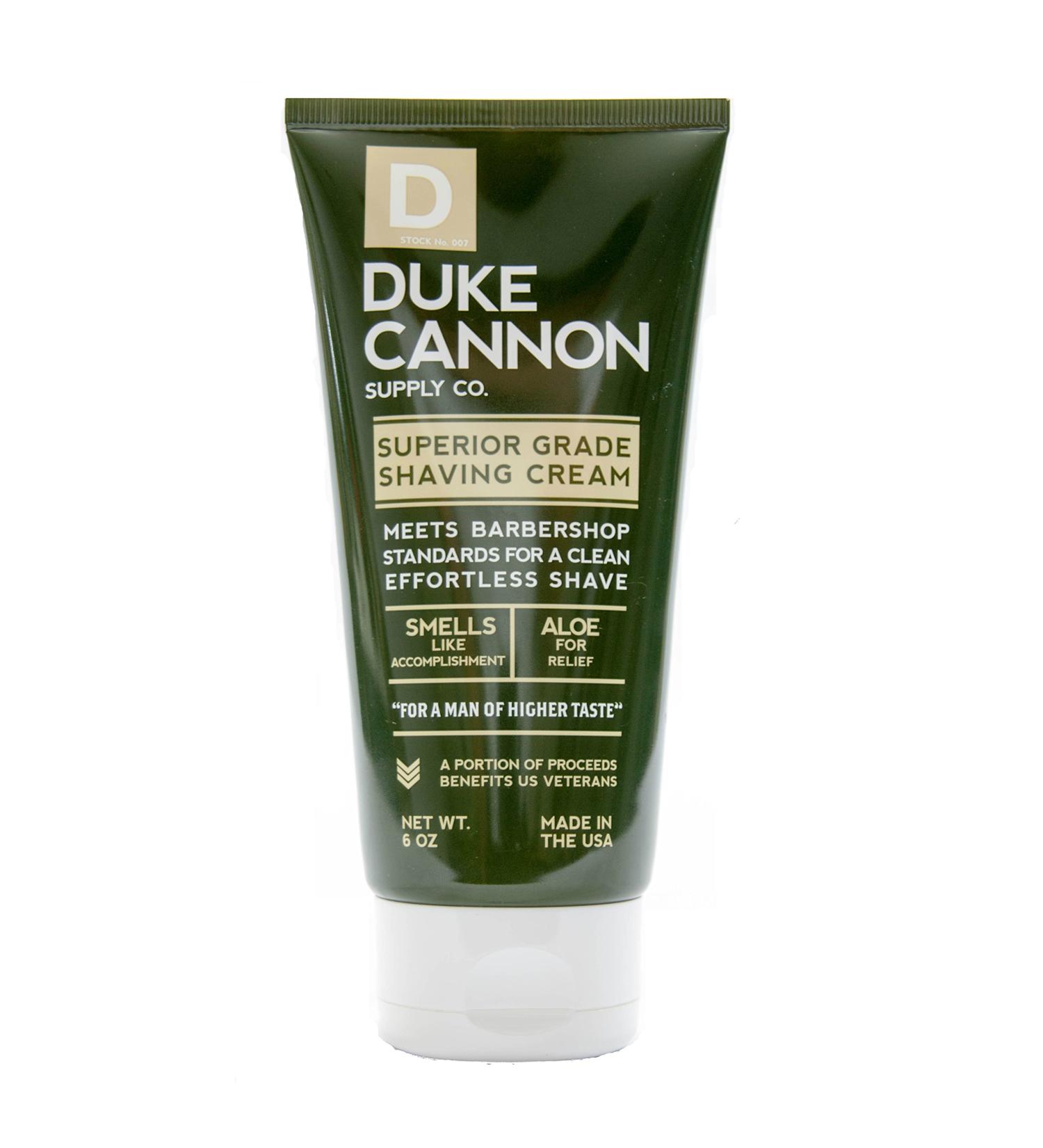 Duke Cannon Men's Shaving Cream 6 Ounce/Aluminum-free Dye-free Paraben-free 6 Ounce (Pack of 1)