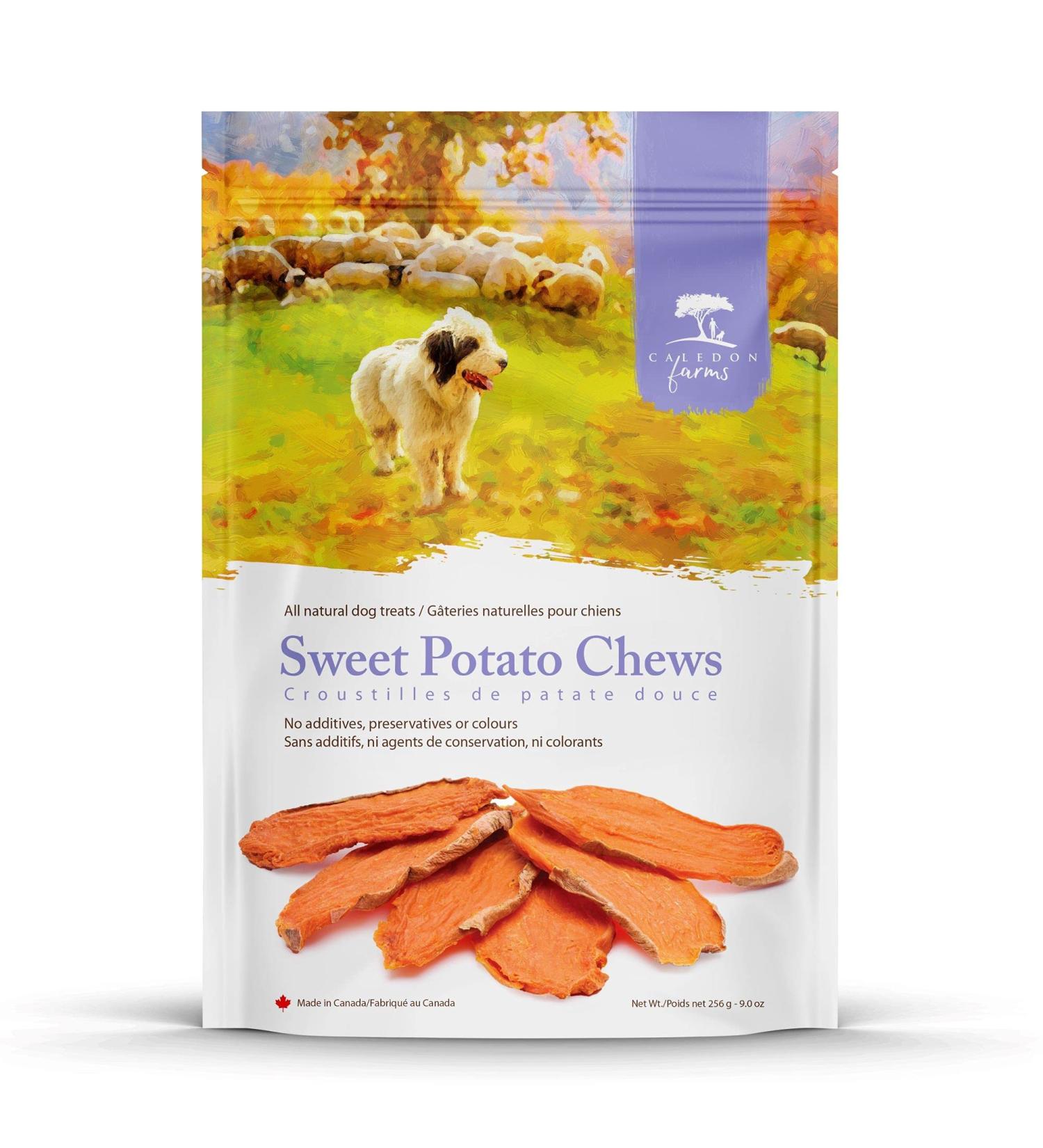 Caledon Farms Sweet Potato Dog Chews 9.3 OZ - Healthy Treats for Dogs - Buy Online on GoSupps.com