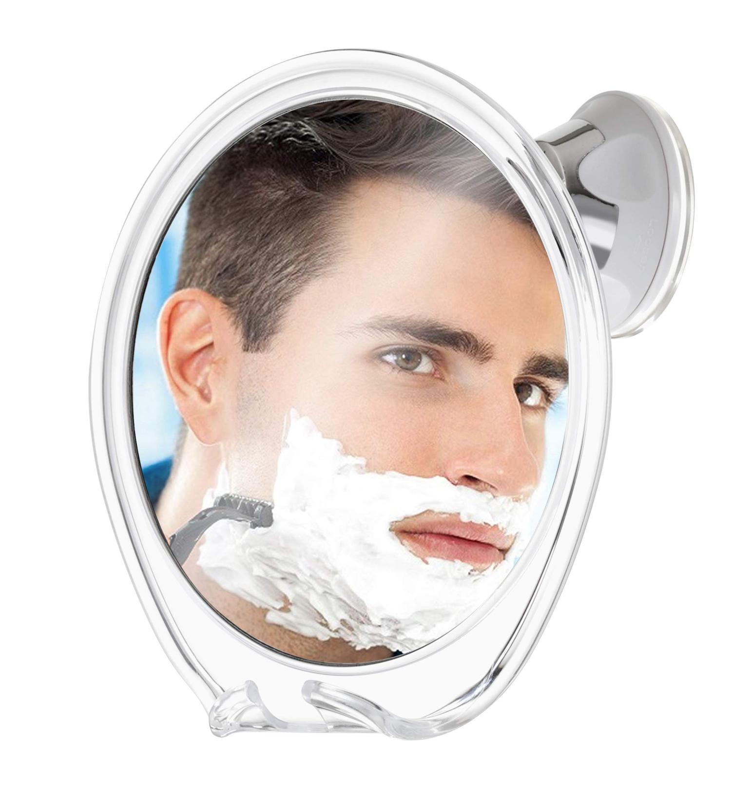 Fogless Shower Mirror for Shaving with Razor Hook | Anti-Fog Bathroom Mirror | 360 Swivel | Shatterproof | Travel Friendly - Buy Online on GoSupps.com